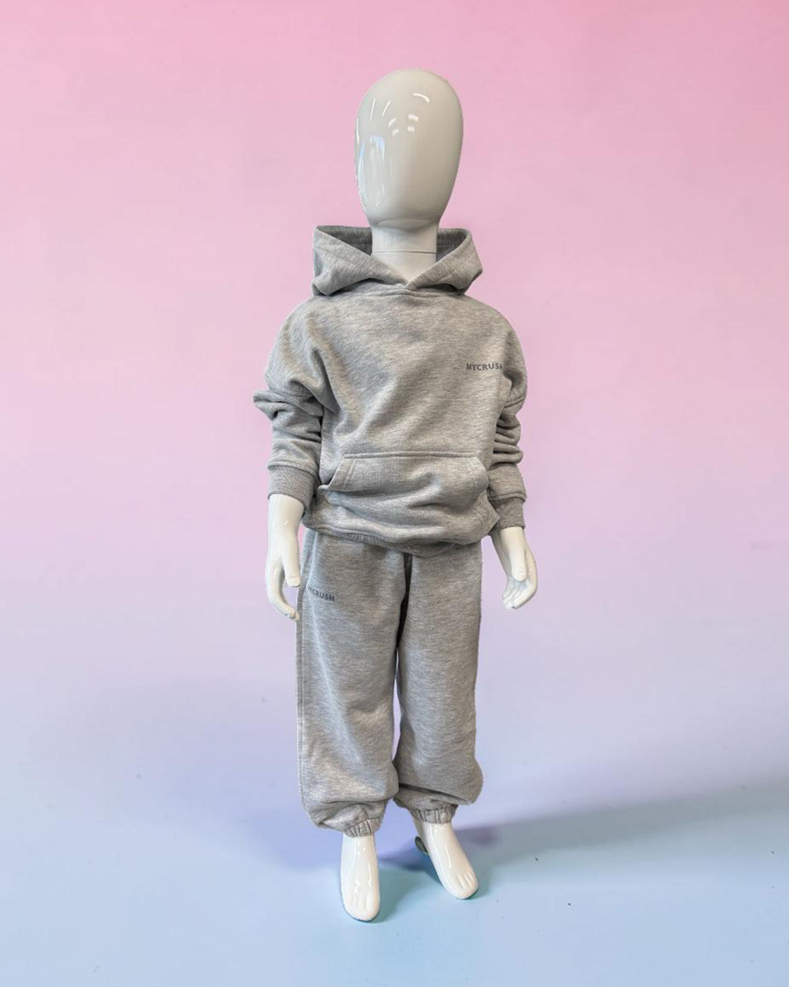 Children’s Tracksuit Heather Grey size 110-0