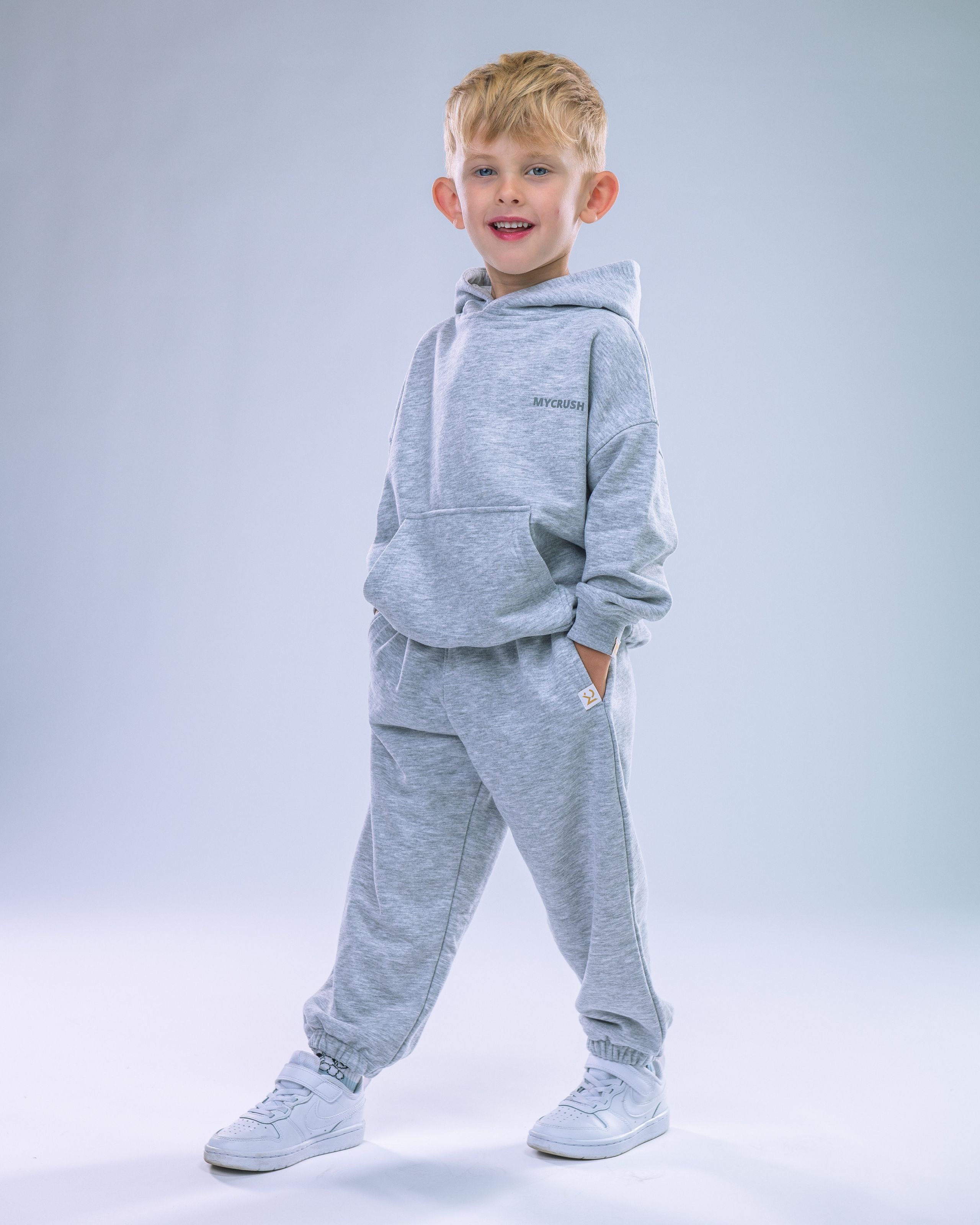 Children’s Tracksuit Heather Grey size 110-0