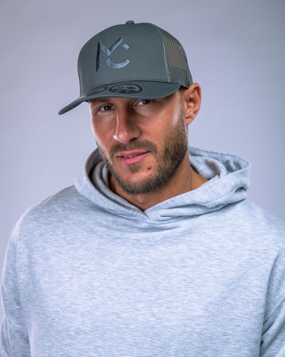 Embroidered Cap Grey