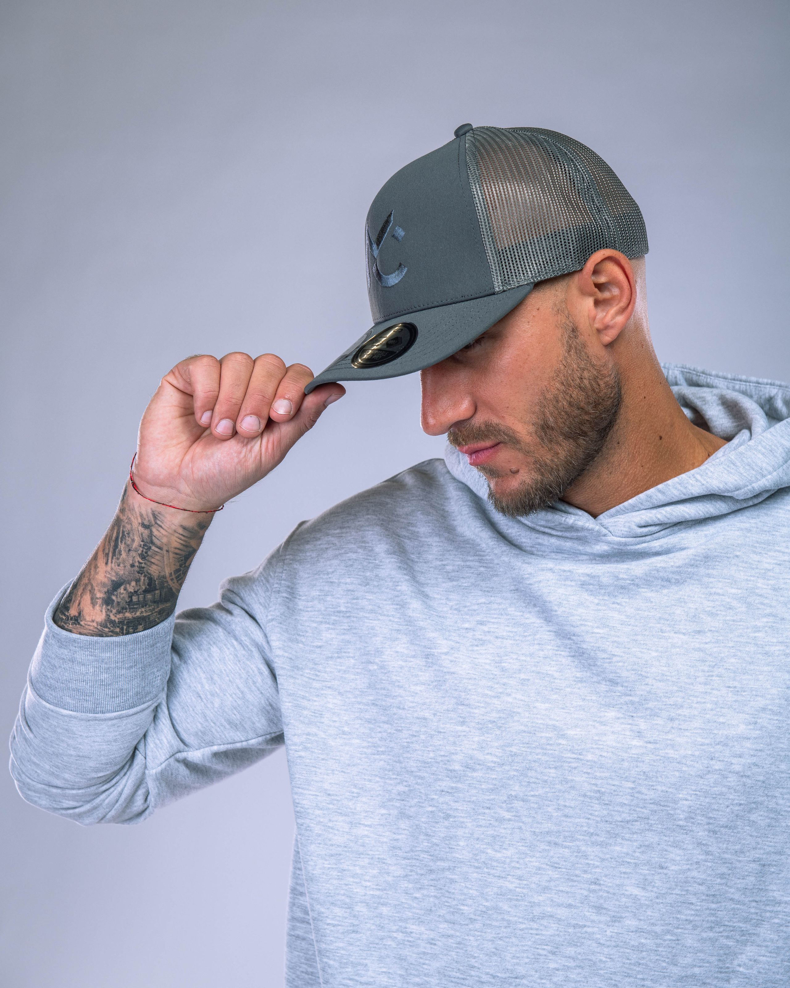 Embroidered Cap Grey-1