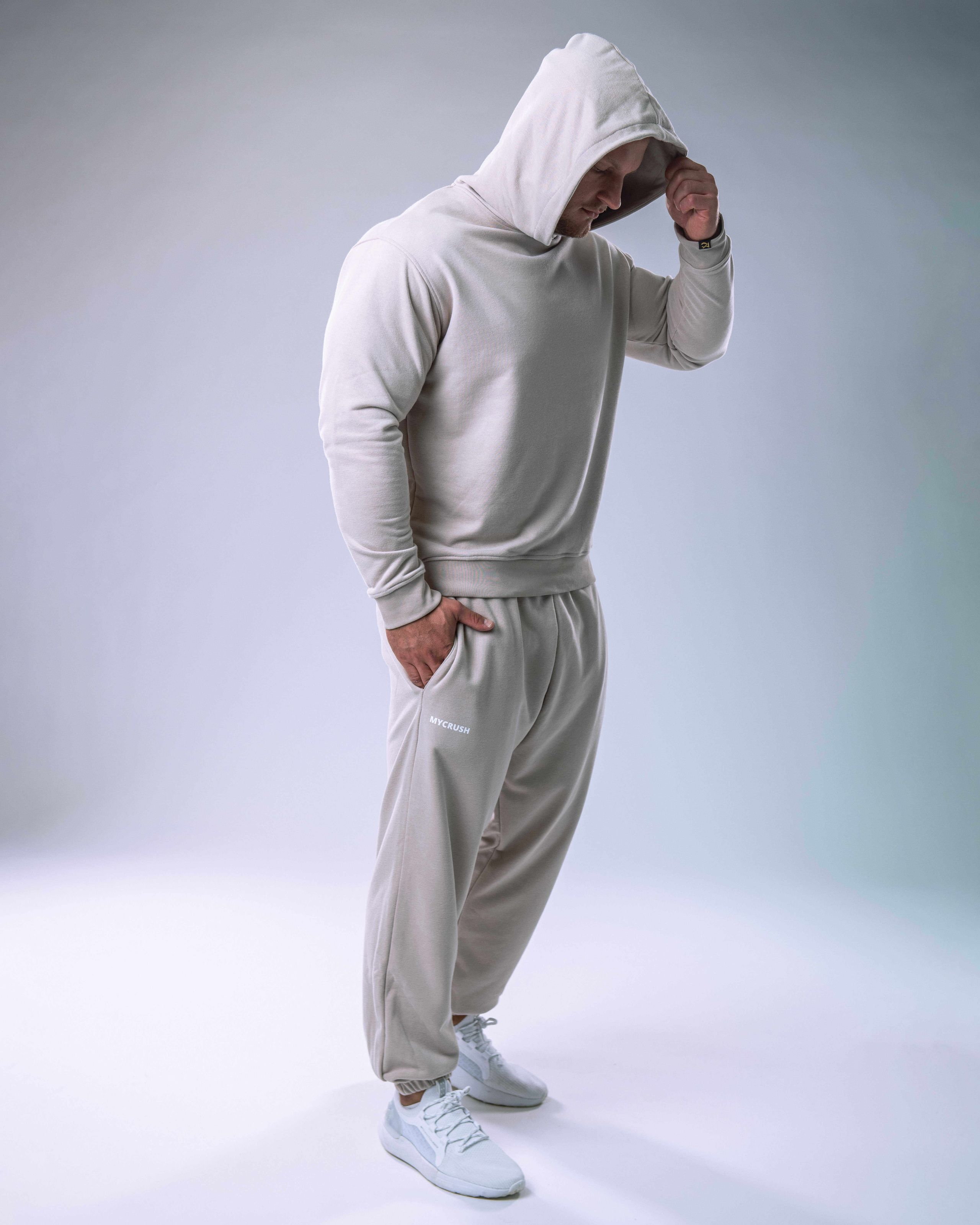 Men’s Hoodie Beige XL-3