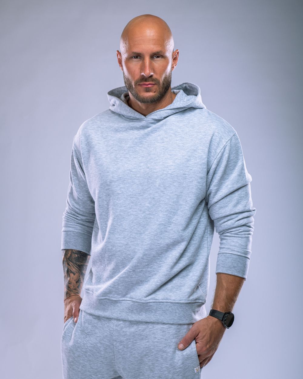 Men’s Hoodie Heather Grey XL