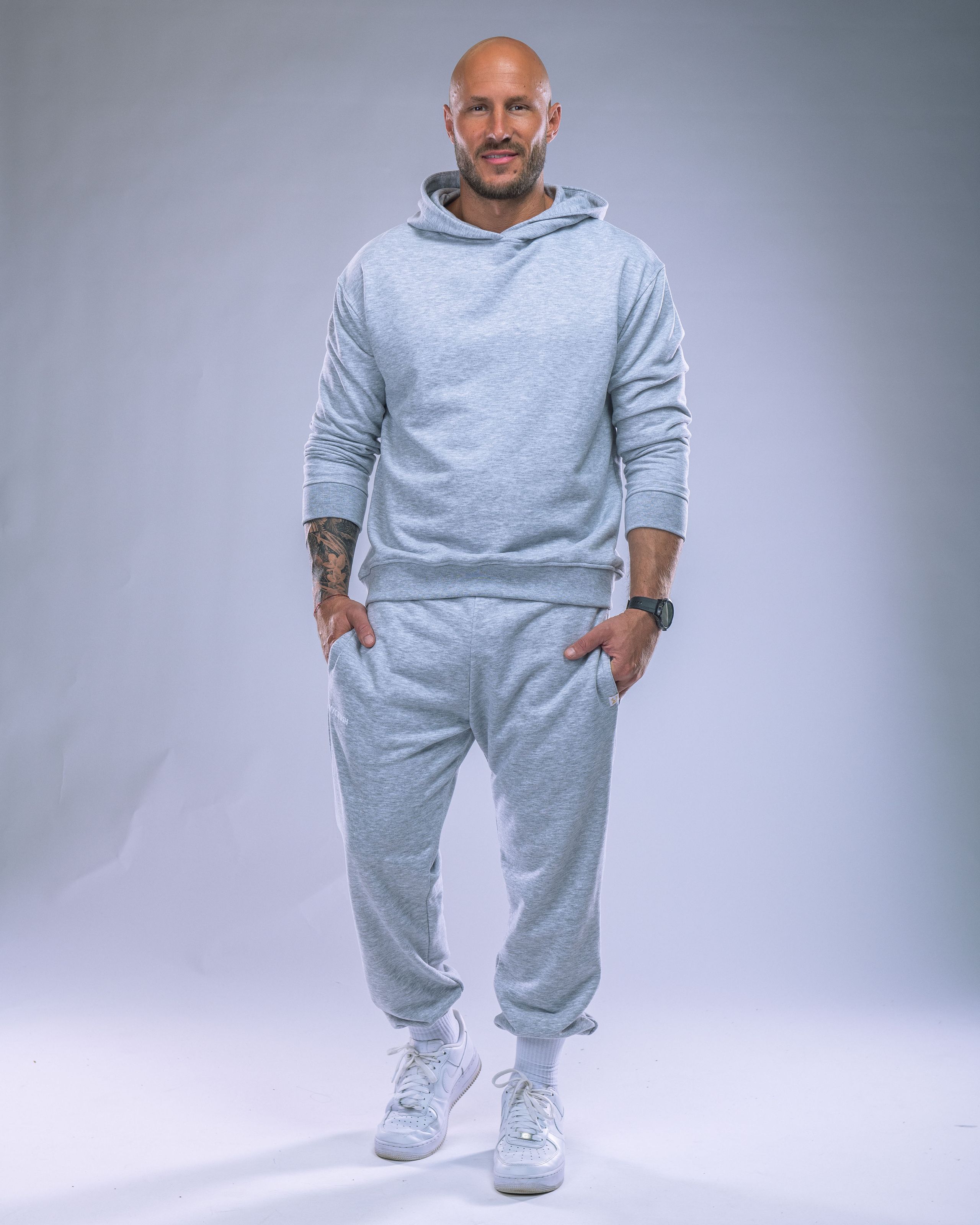 Men’s Hoodie Heather Grey XL-1