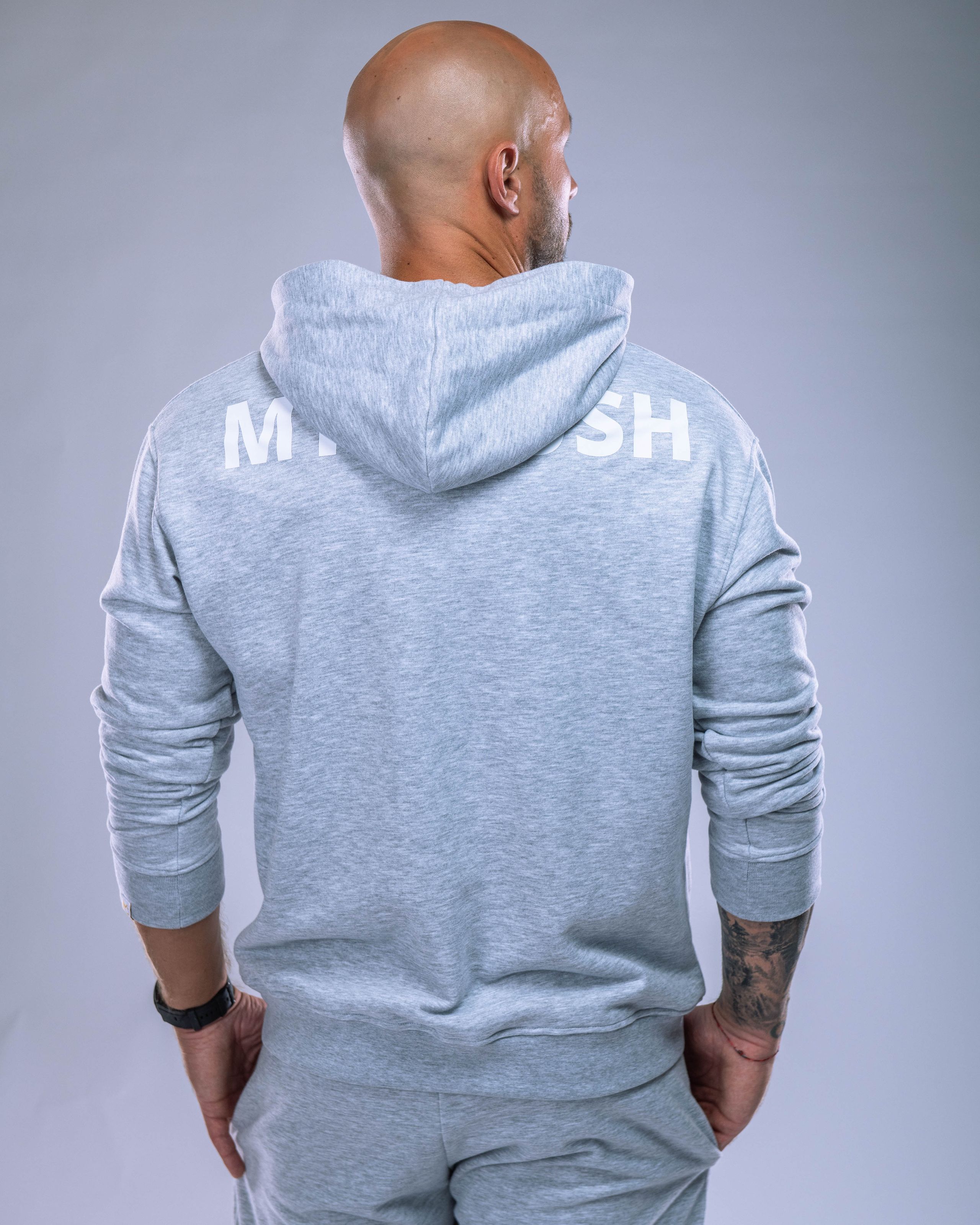 Men’s Hoodie Heather Grey XL-2