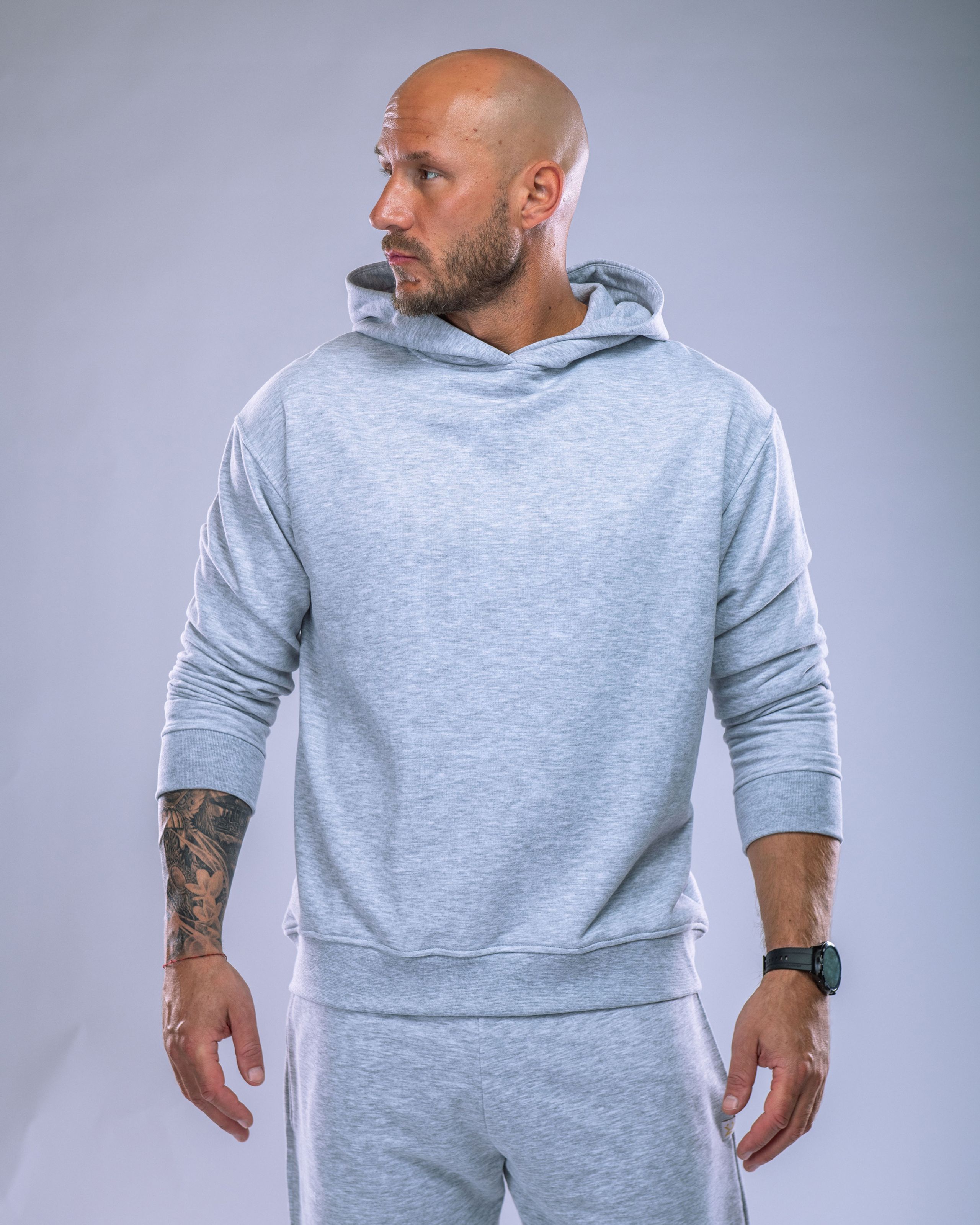 Men’s Hoodie Heather Grey XL-8