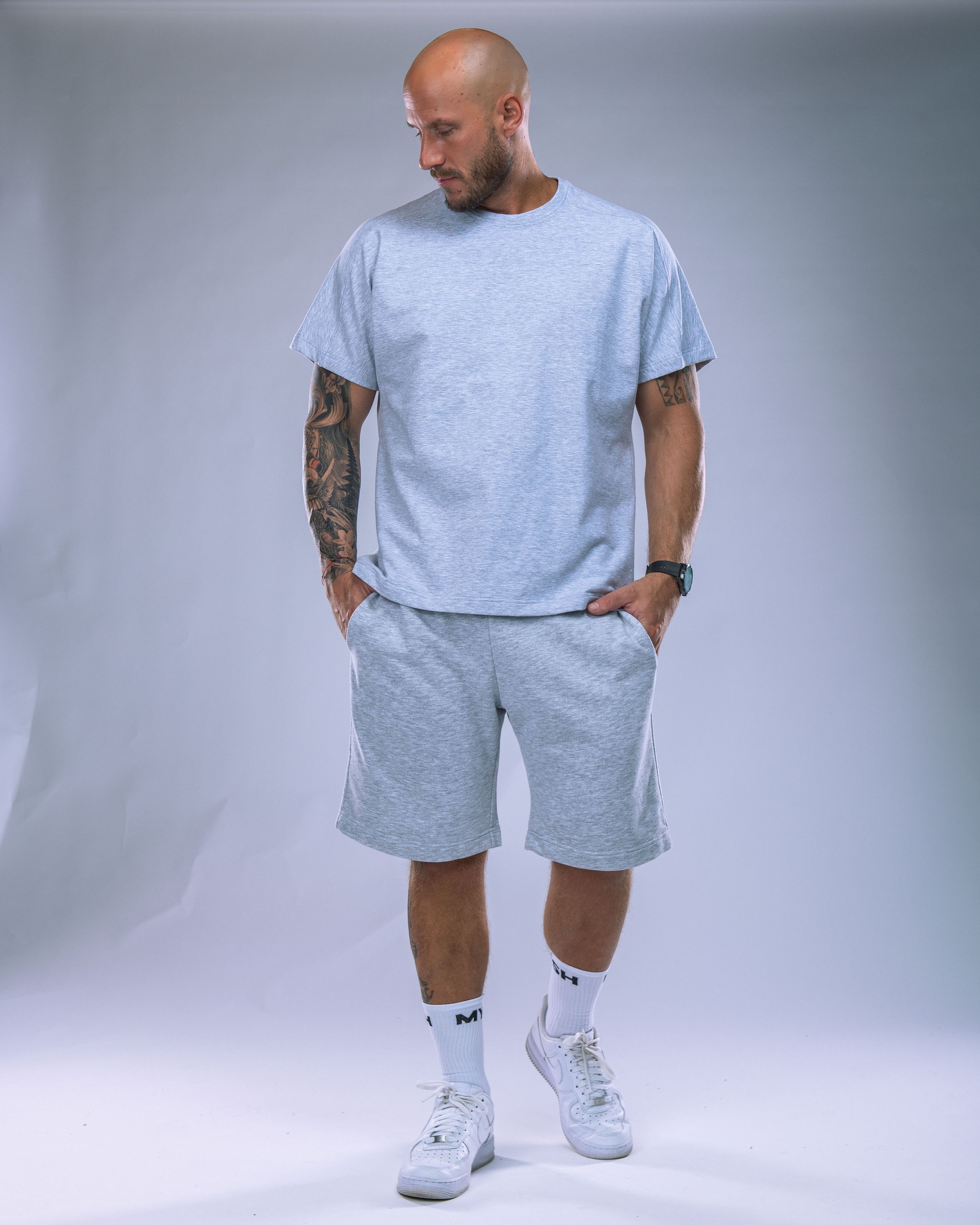 Men’s Shorts Oversize Heather Grey L-1