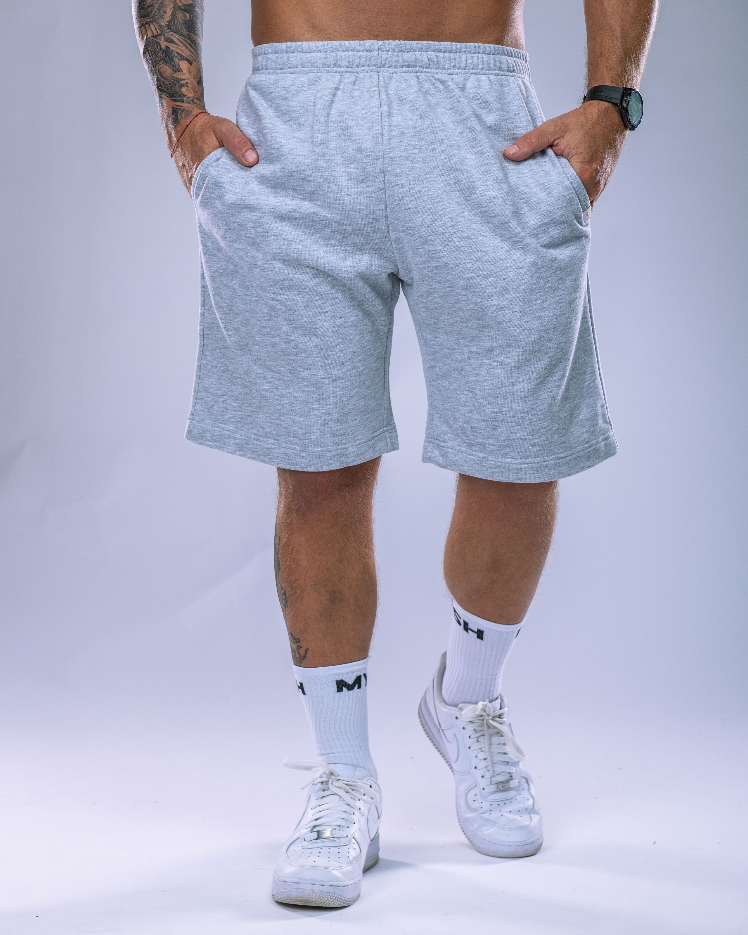 Men’s Shorts Oversize Heather Grey L-3