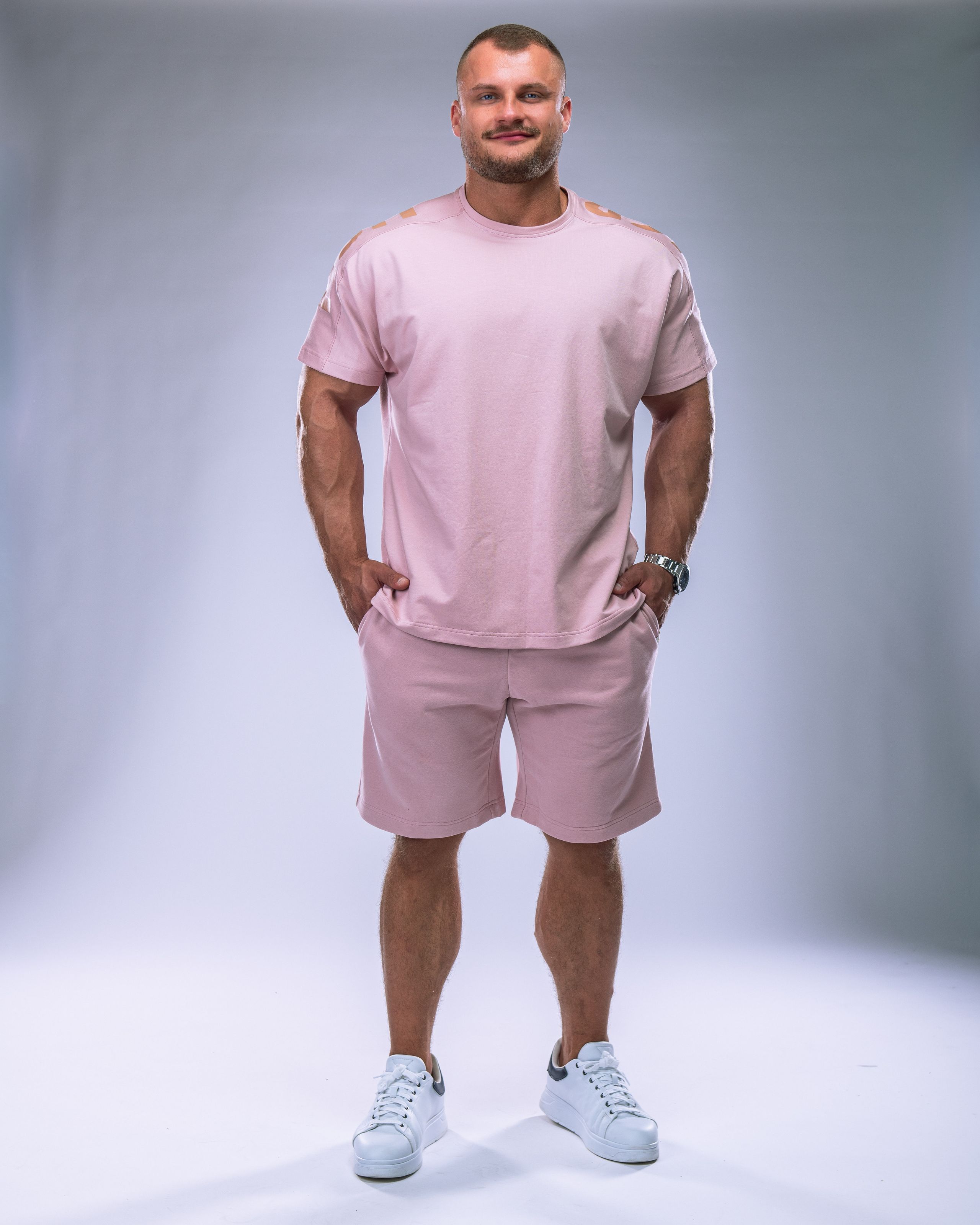 Men’s Shorts Oversize Pink XL-4