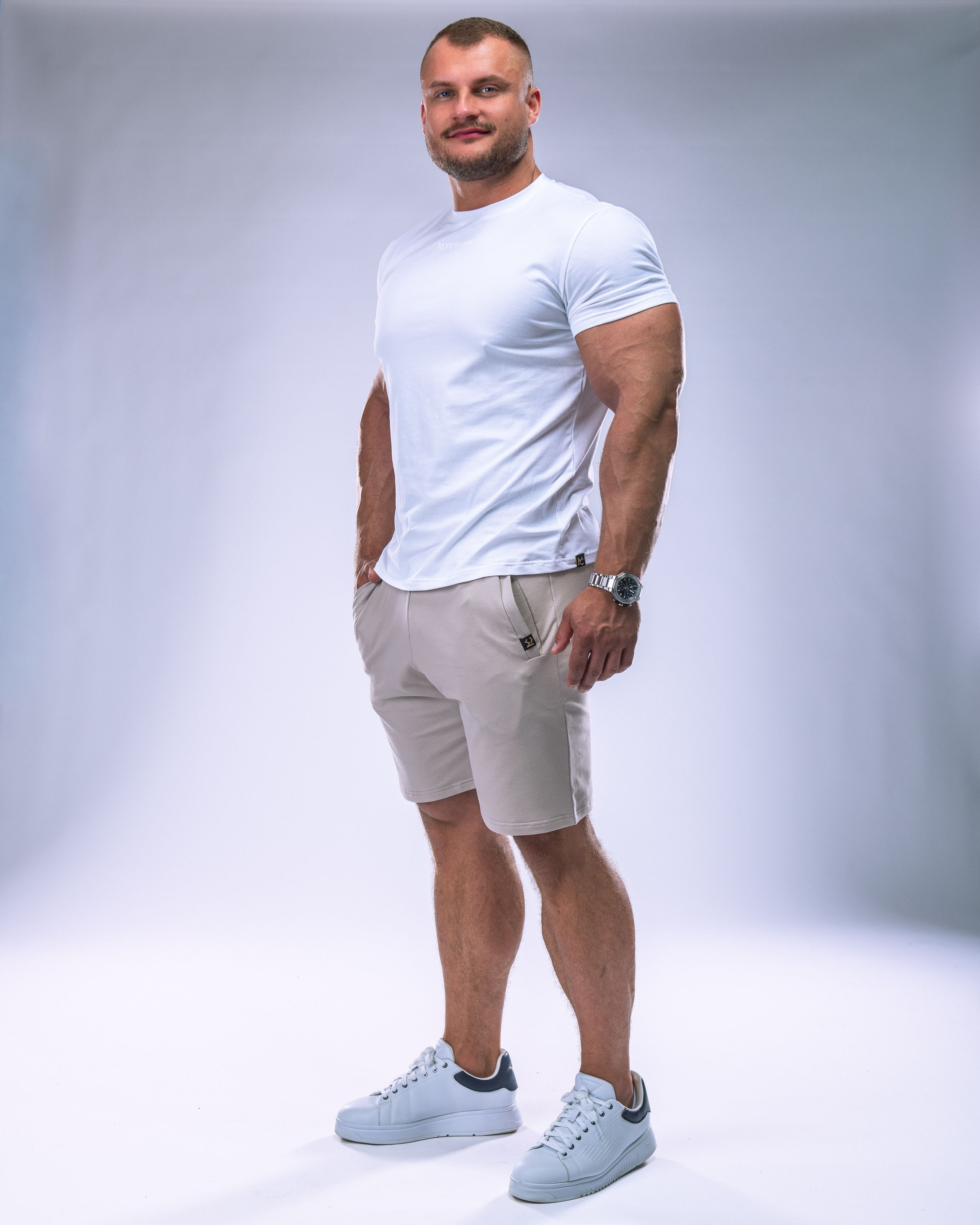 Men’s Shorts SLIM Beige XL-5