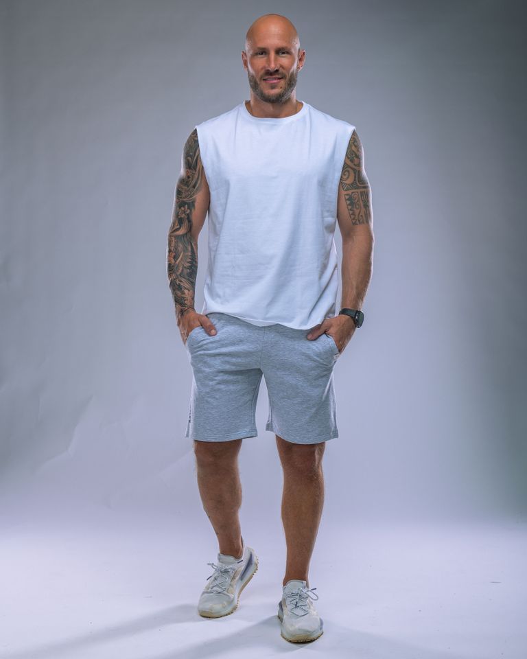 Men’s Shorts SLIM Heather Grey L-3