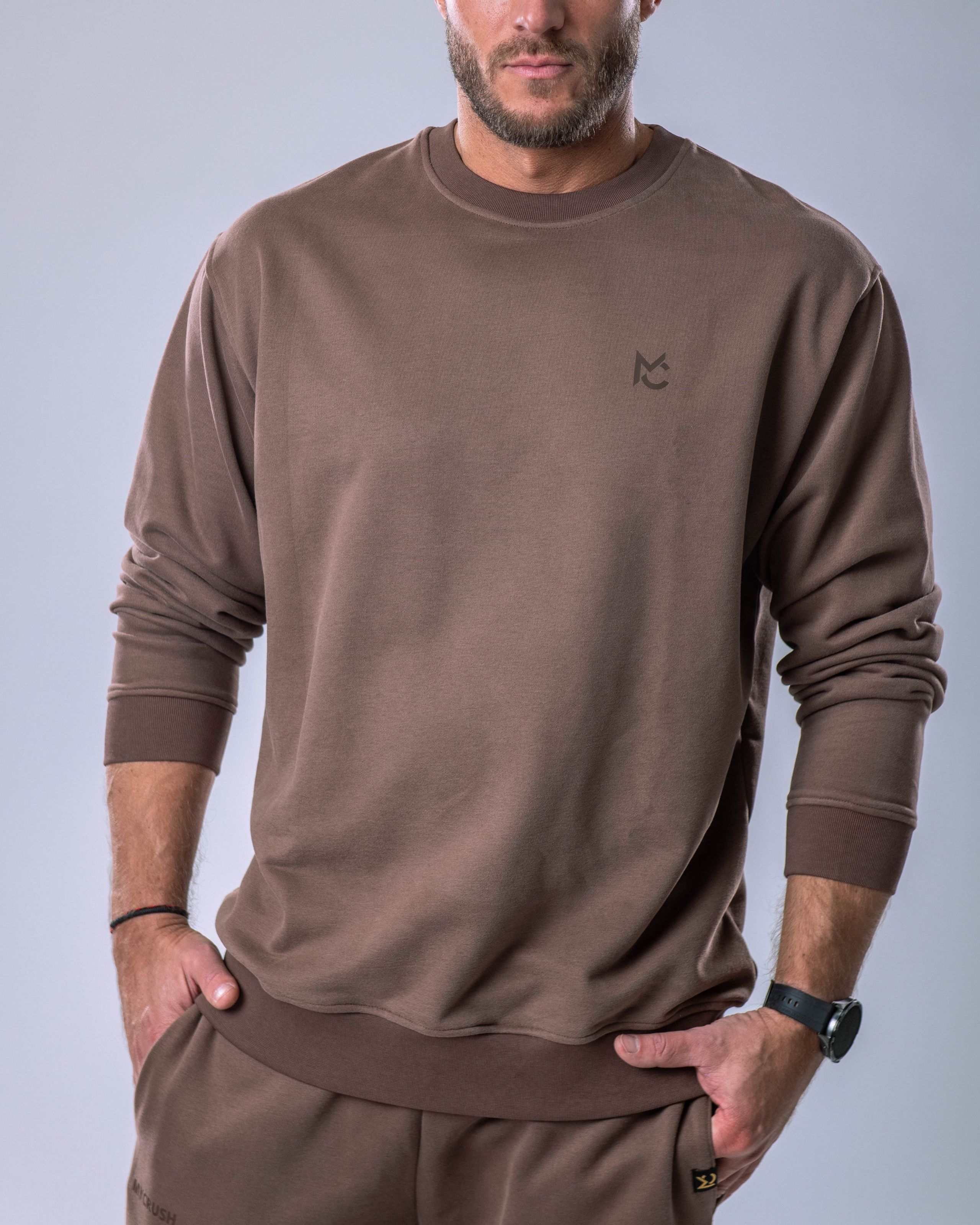 Men’s Sweatshirt Brown L-3