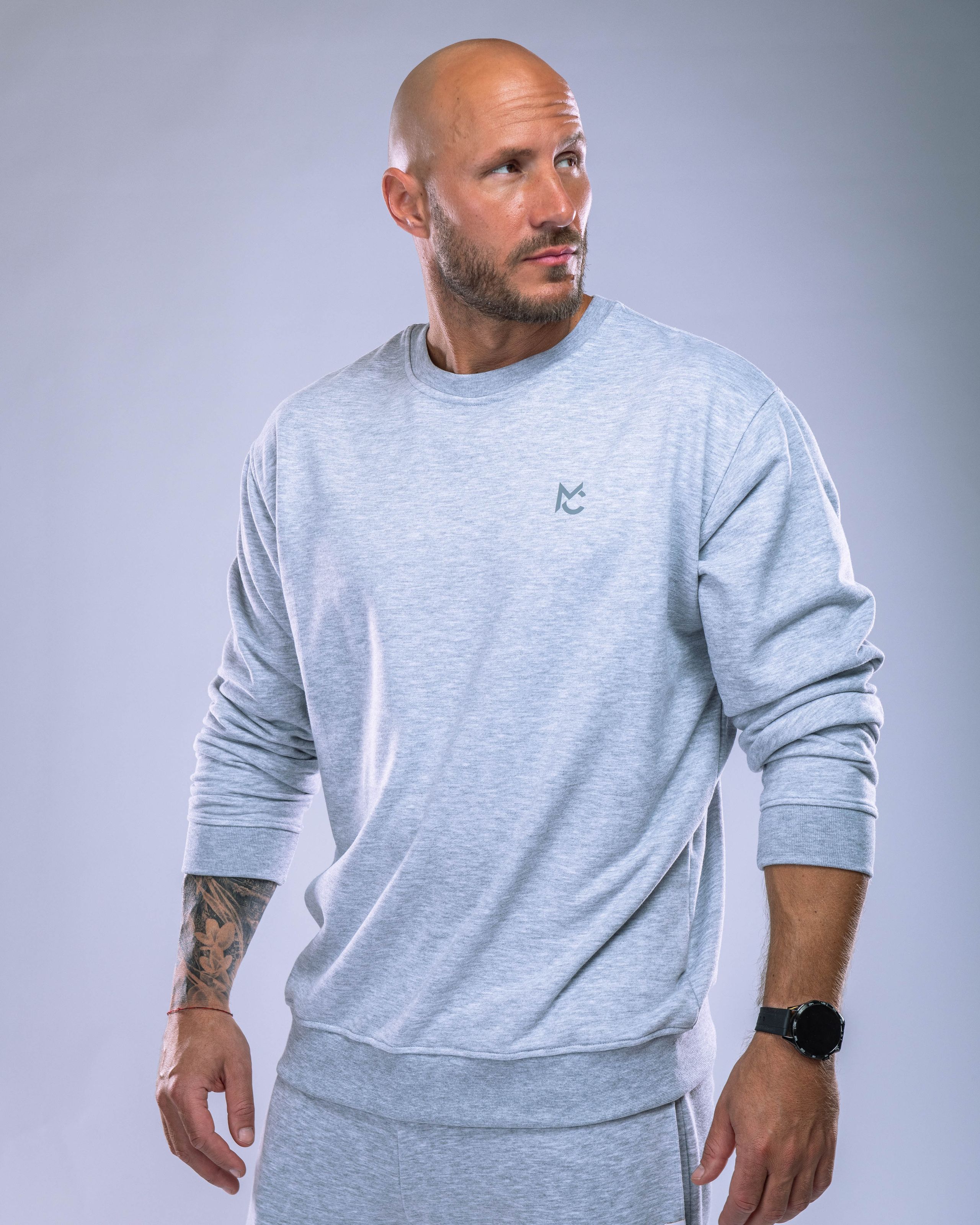 Men’s Sweatshirt Heather Grey M-0