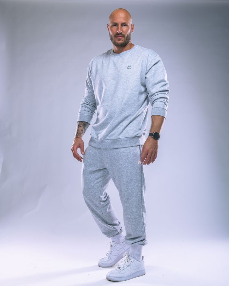 Men’s Sweatshirt Heather Grey M-4