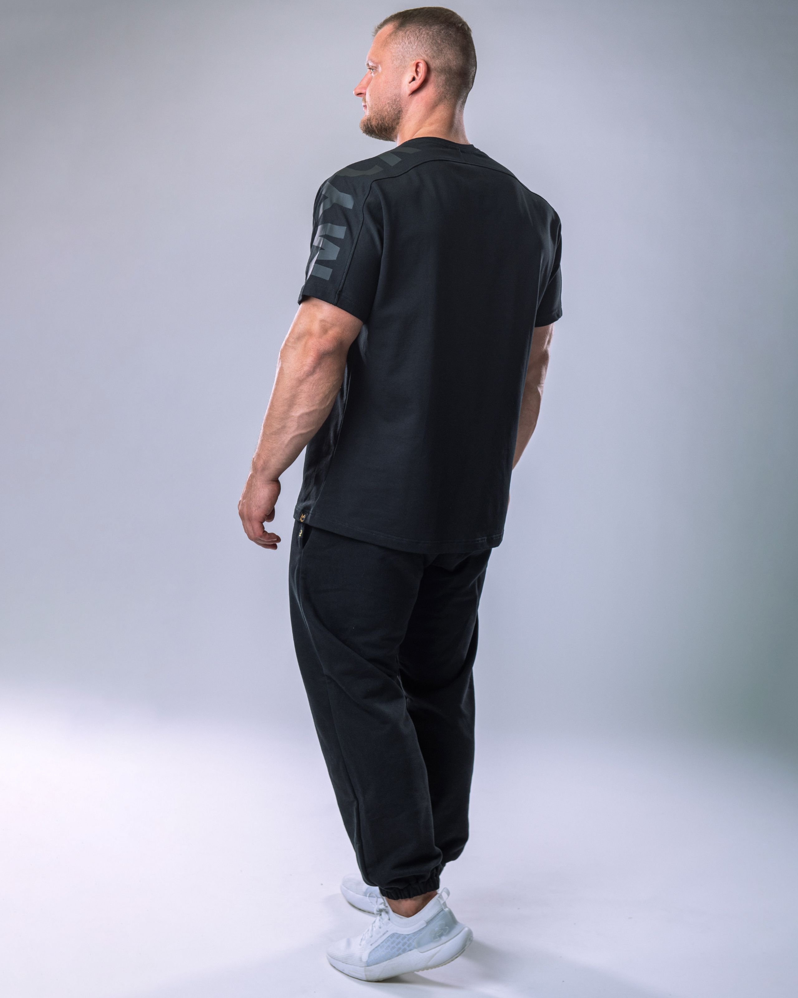 Men’s T-shirt Oversize Large print Black M-1