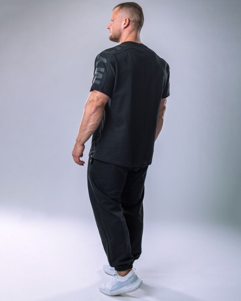 Men’s T-shirt Oversize Large print Black M-0