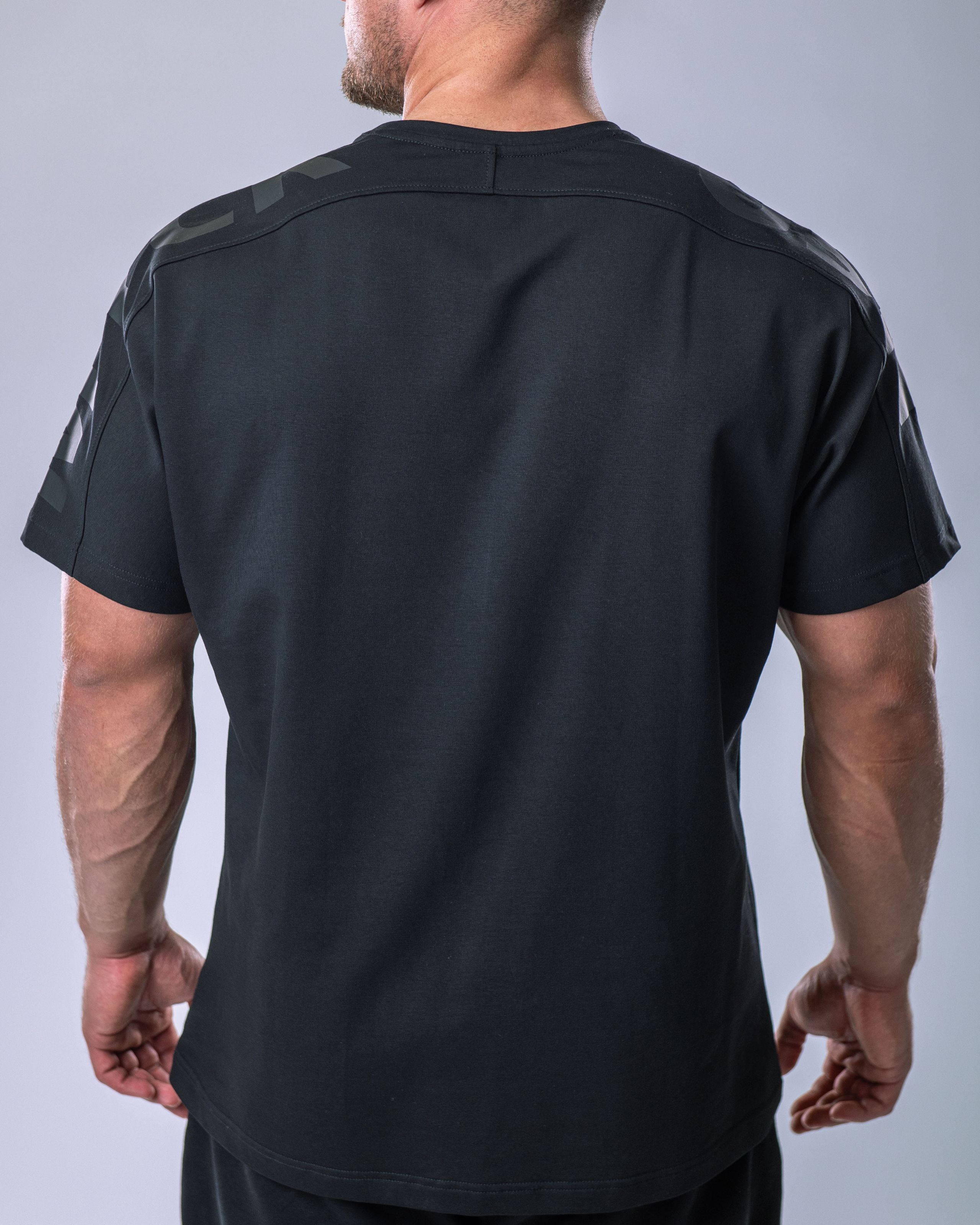 Men’s T-shirt Oversize Large print Black XL-3