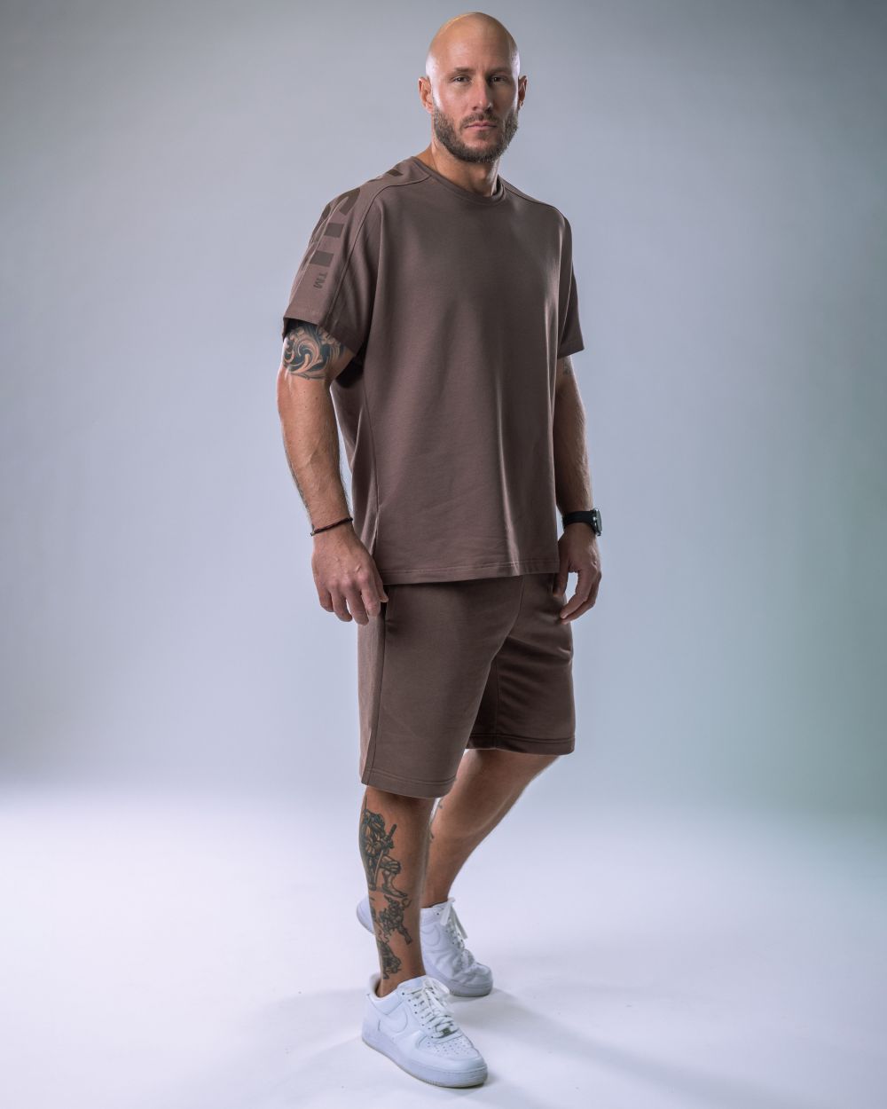 Men’s T-shirt Oversize Large print Brown XL
