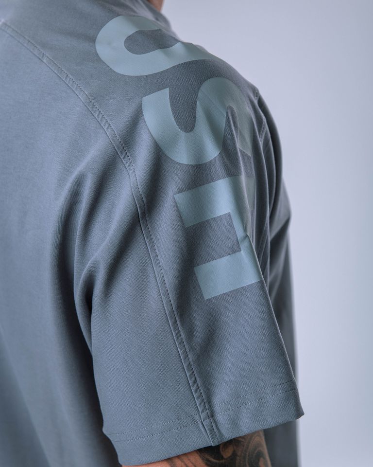 Men’s T-shirt Oversize Large print Grey L-1