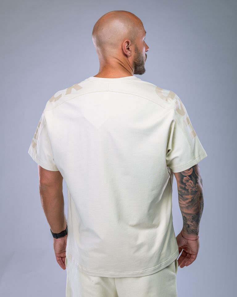 Men’s T-shirt Oversize Large print Yellow XL-0