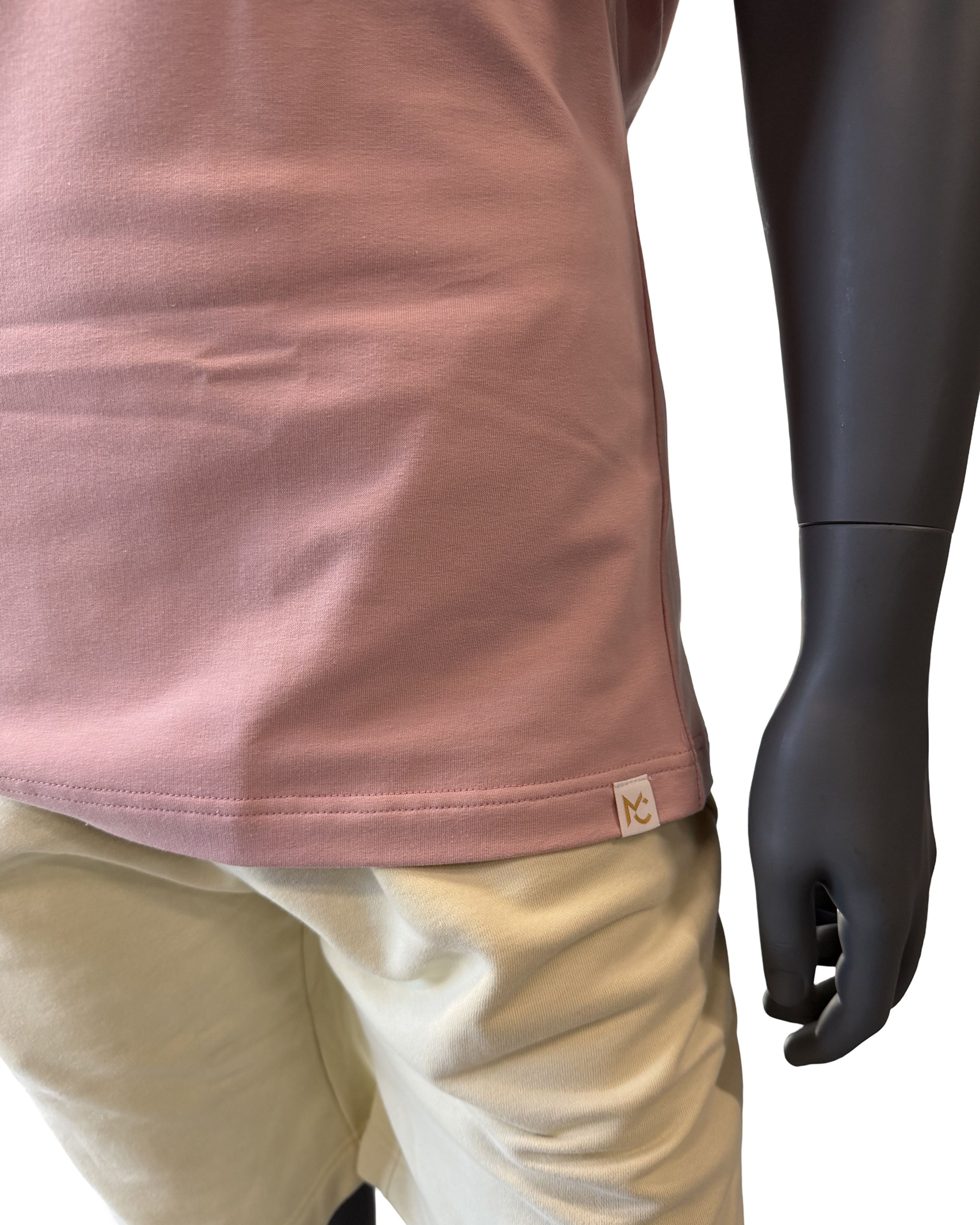 Men’s T-shirt Oversize Plain Pink M-2