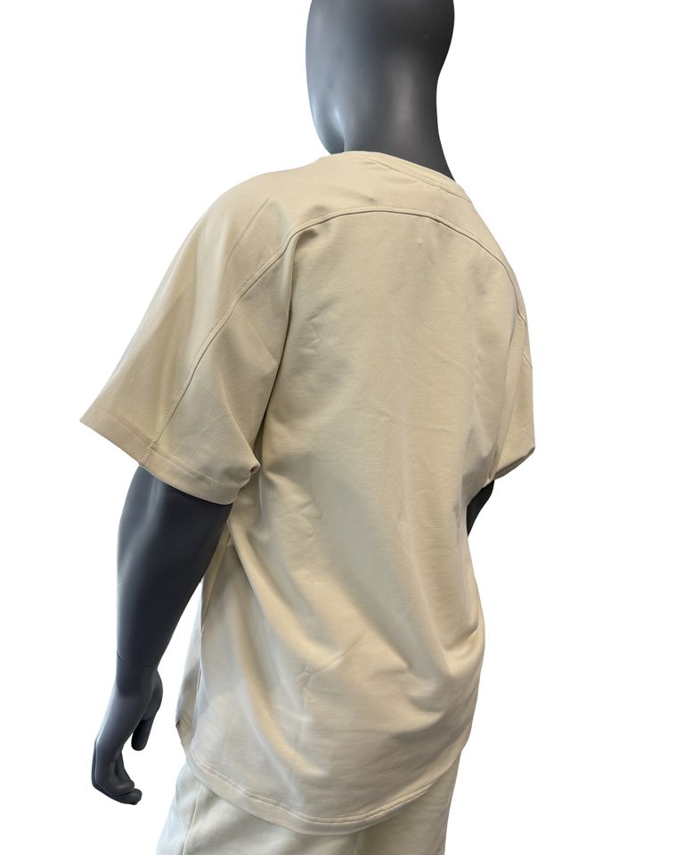 Men’s T-shirt Oversize Plain Yellow M-0