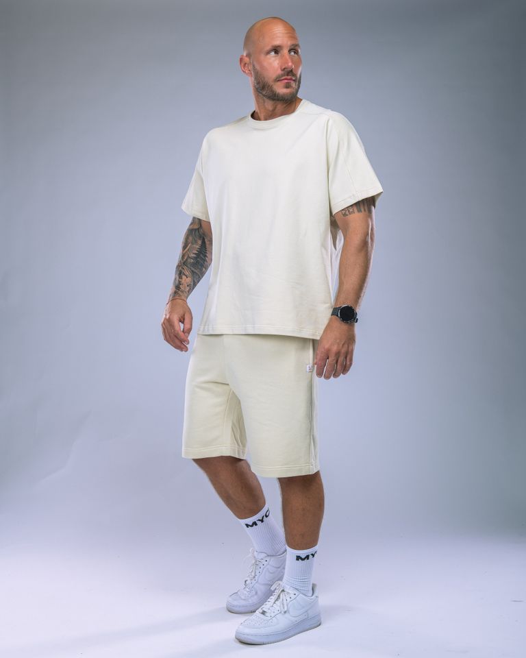 Men’s T-shirt Oversize Plain Yellow M-0