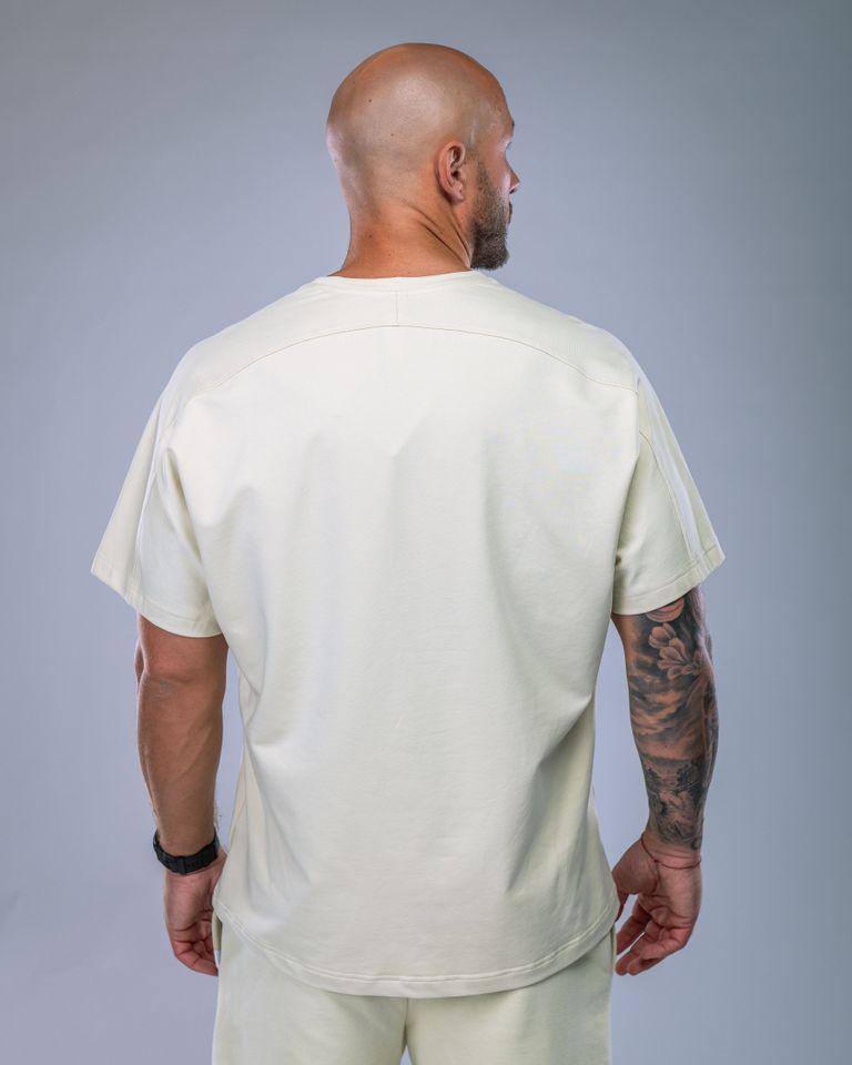 Men’s T-shirt Oversize Plain Yellow M-2