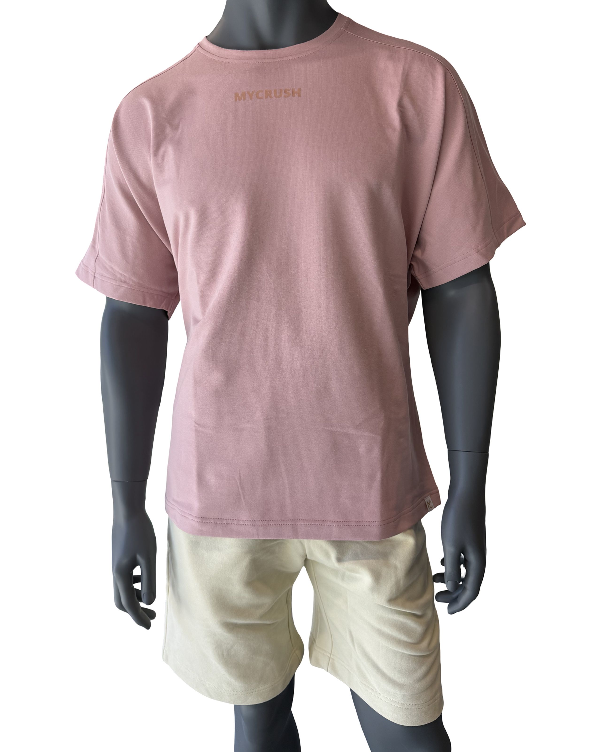 Men’s T-shirt Oversize Small print Pink L-0