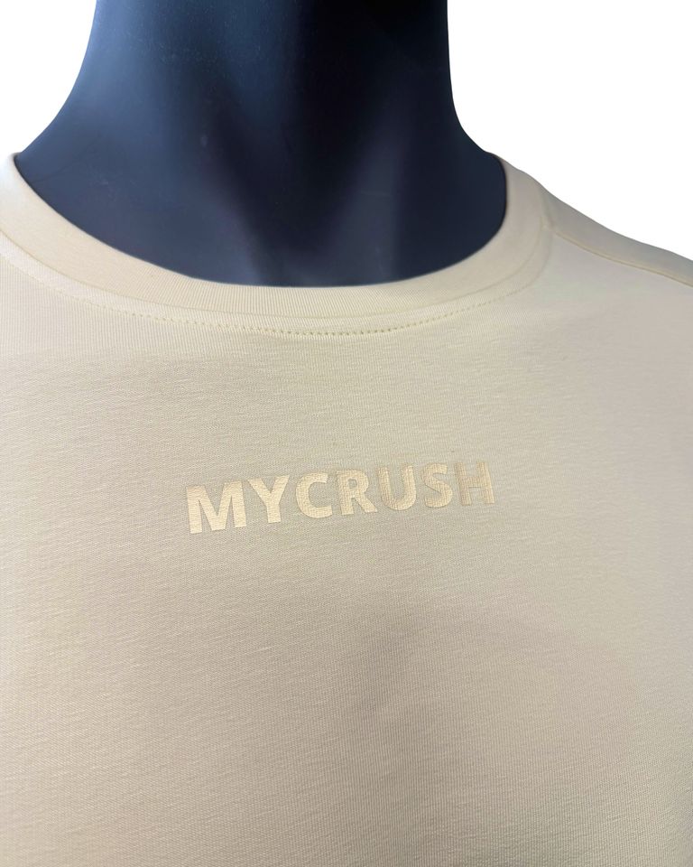 Men’s T-shirt Oversize Small print Yellow XL-1