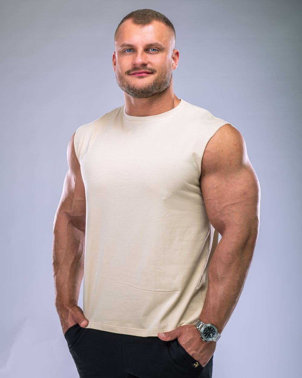 Men's Tank Top Beige L