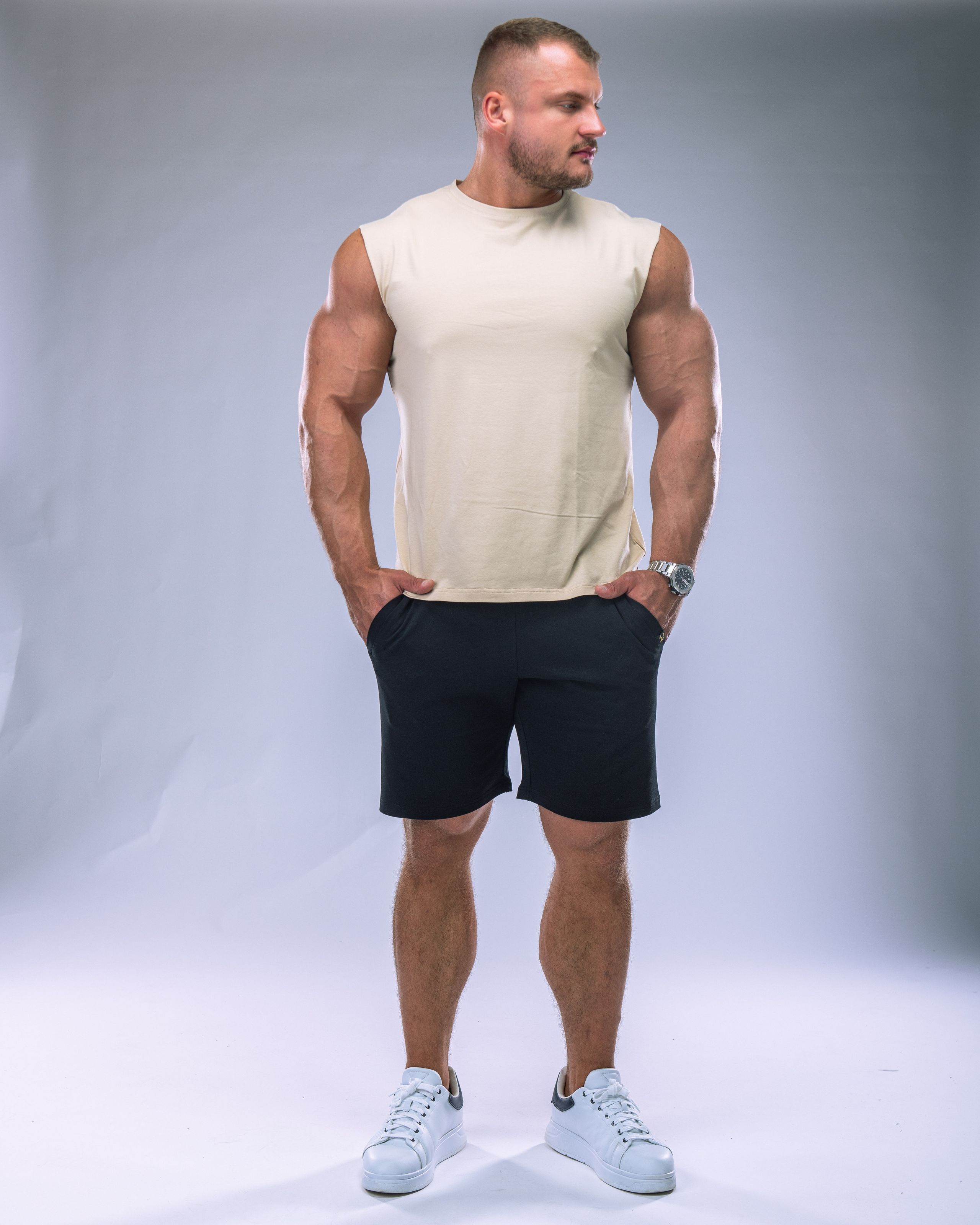 Men's Tank Top Beige L-2