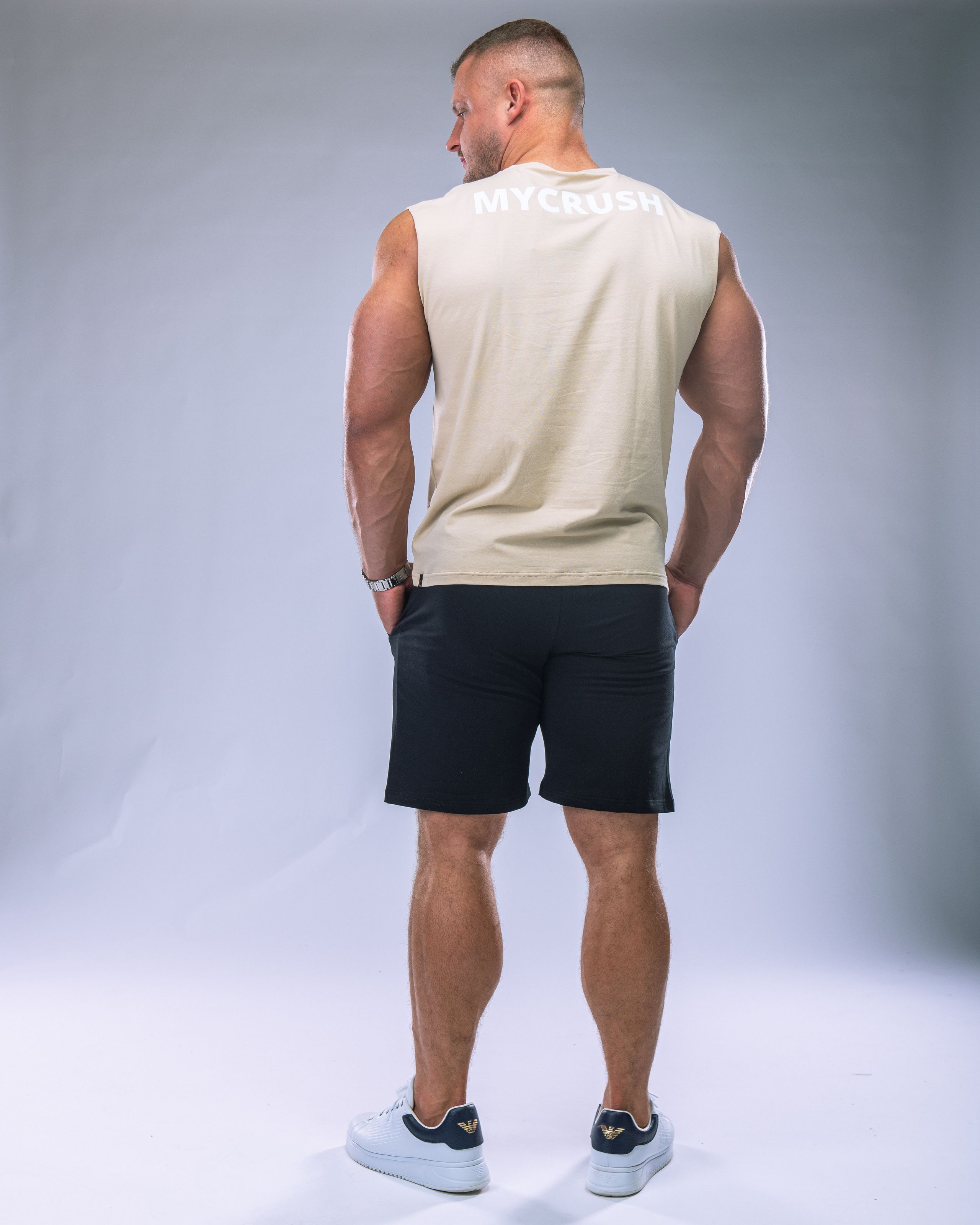 Men's Tank Top Beige XL-4