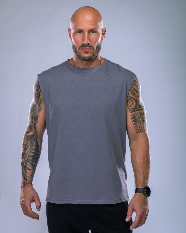 Men's Tank Top Grey M-3