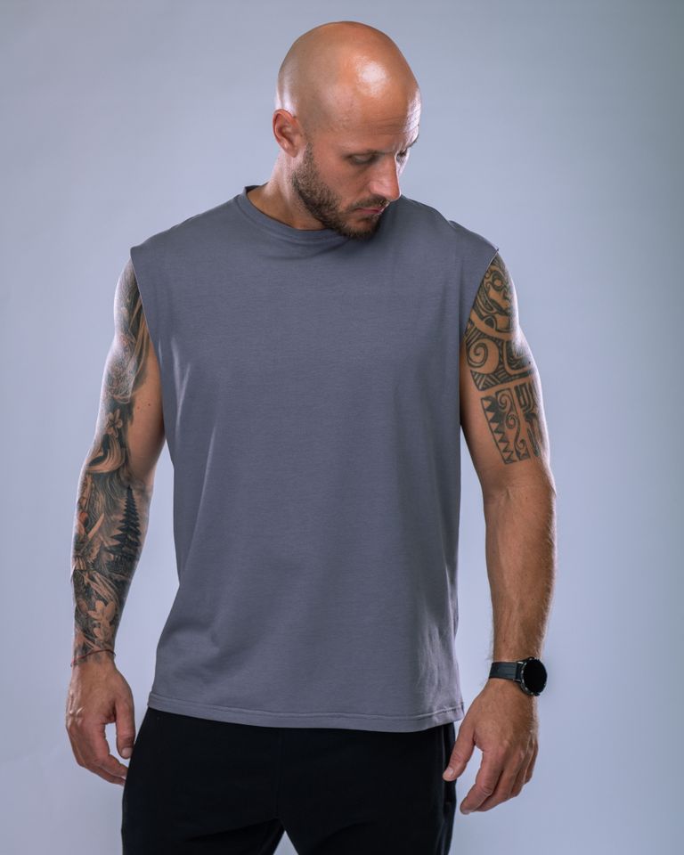 Men's Tank Top Grey XL-1
