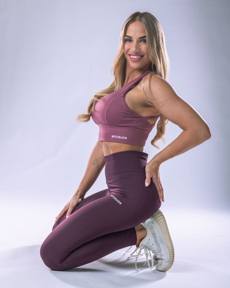 Sports Bra Burgundy XS-3