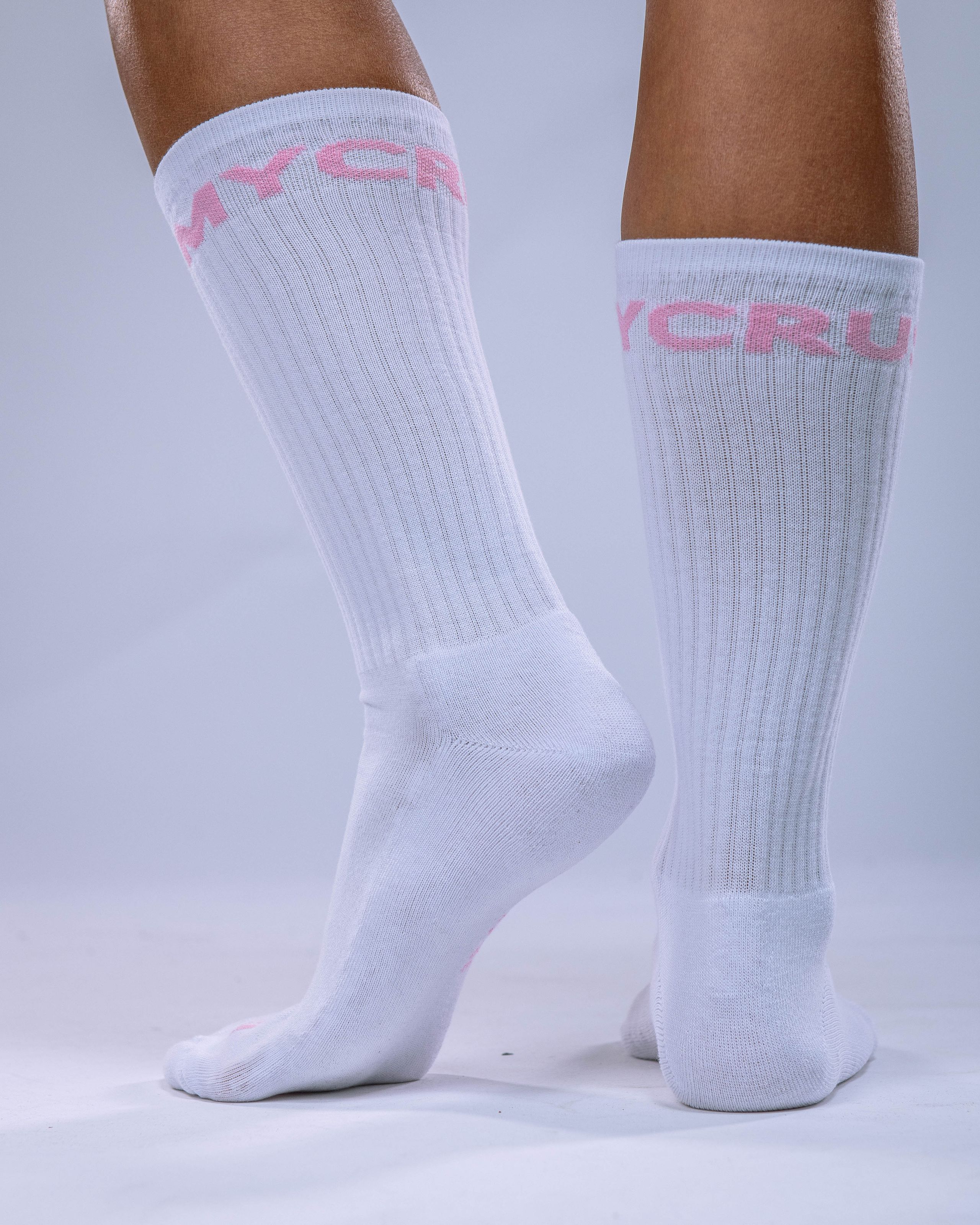 Unisex Crew Socks Light Pink 39–42-1