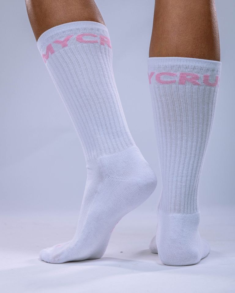 Unisex Crew Socks Light Pink 43–46-0