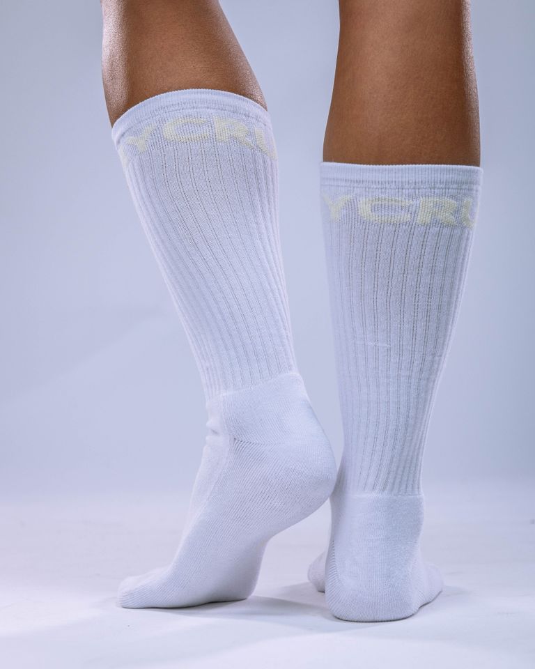 Unisex Crew Socks Light Yellow 35–38-0