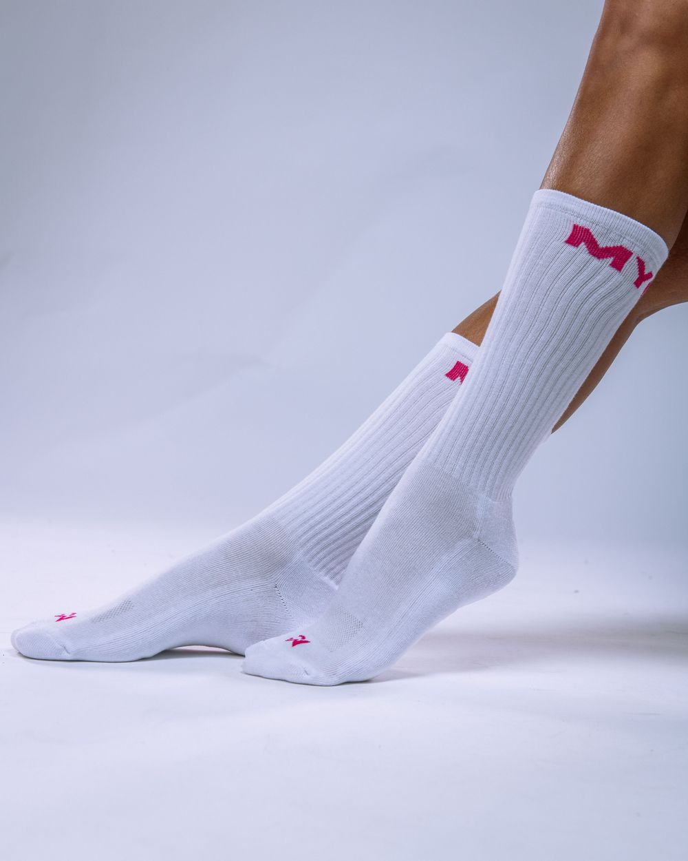 Unisex Crew Socks Pink 35–38