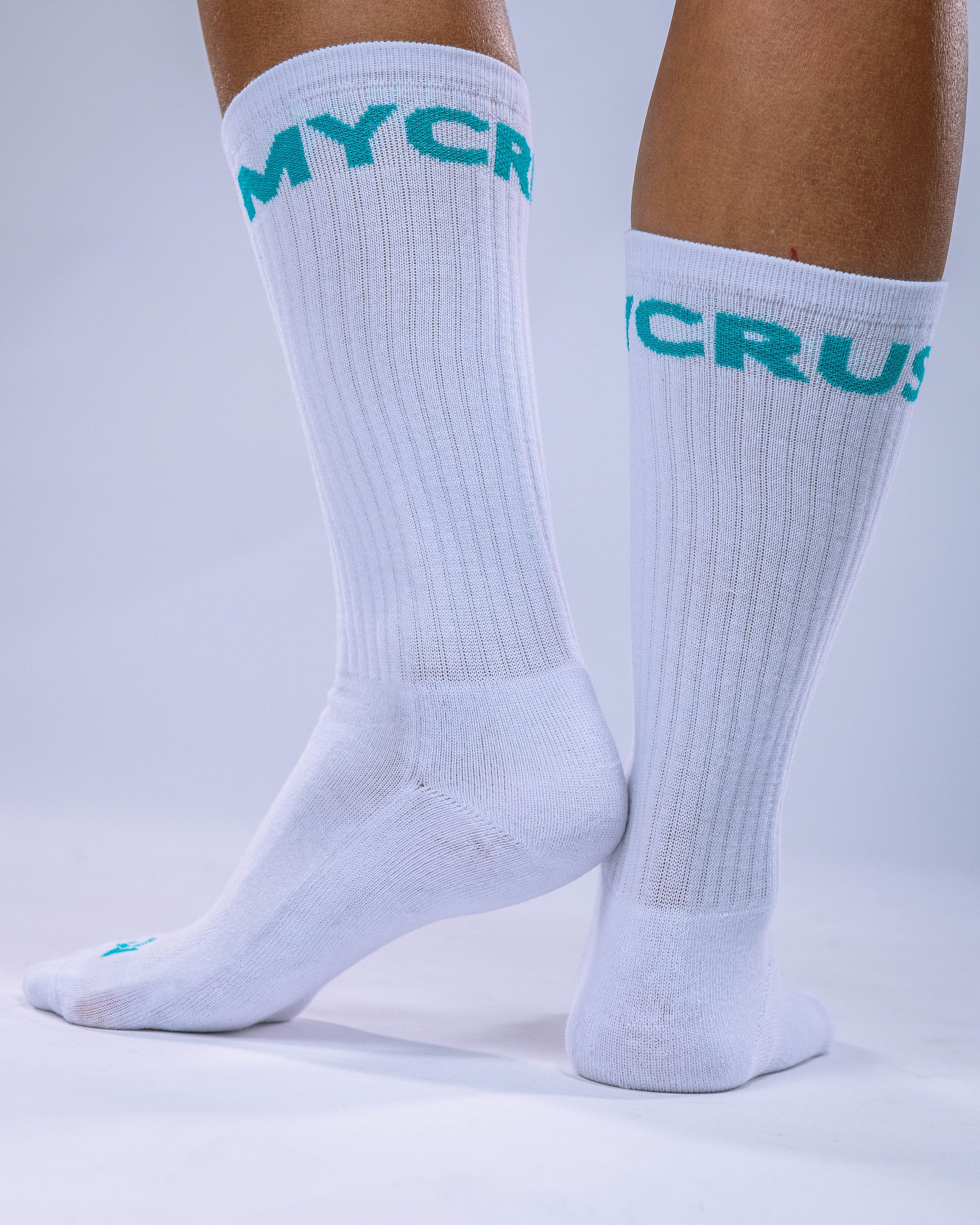 Unisex Crew Socks Turquoise 39–42-1