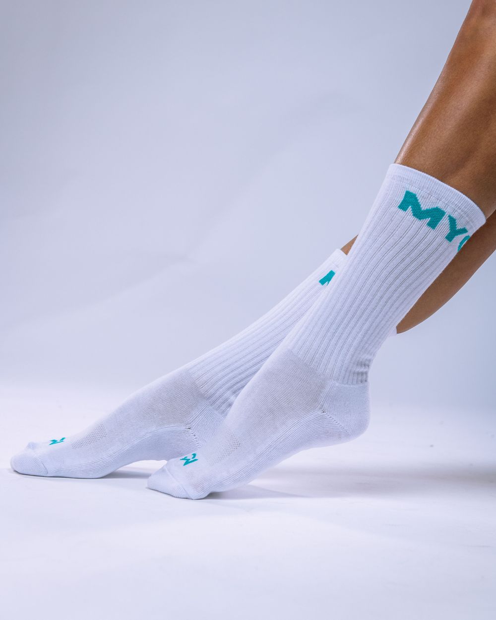 Unisex Crew Socks Turquoise 43–46