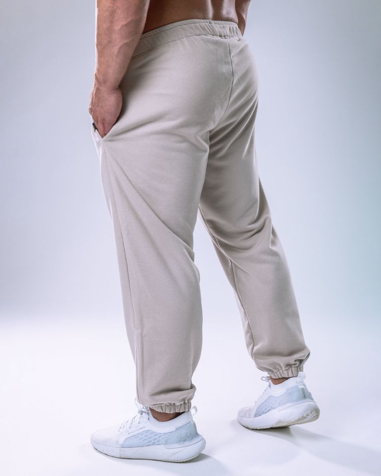 Unisex Joggers Regular Beige M-2