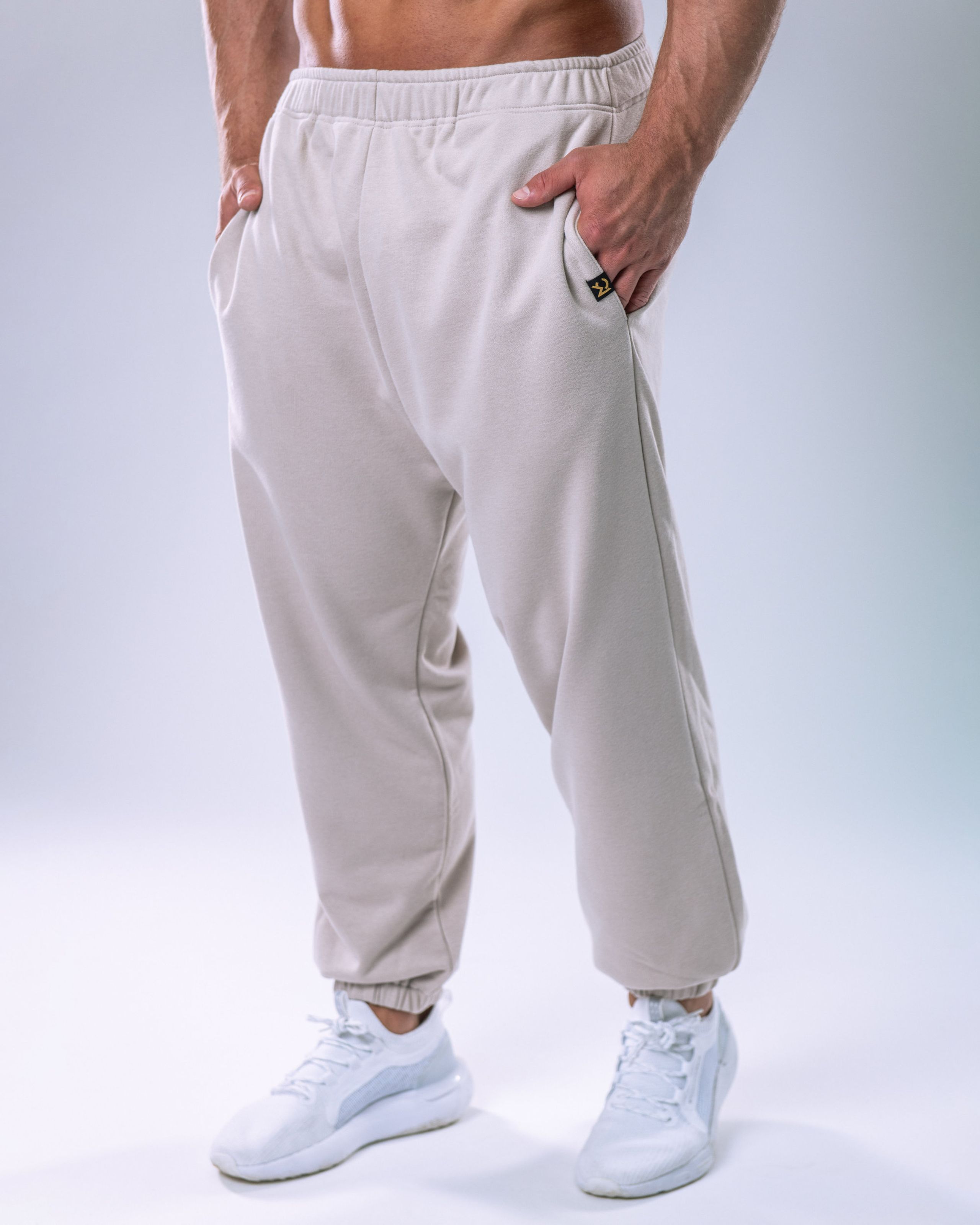 Unisex Joggers Regular Beige S-1
