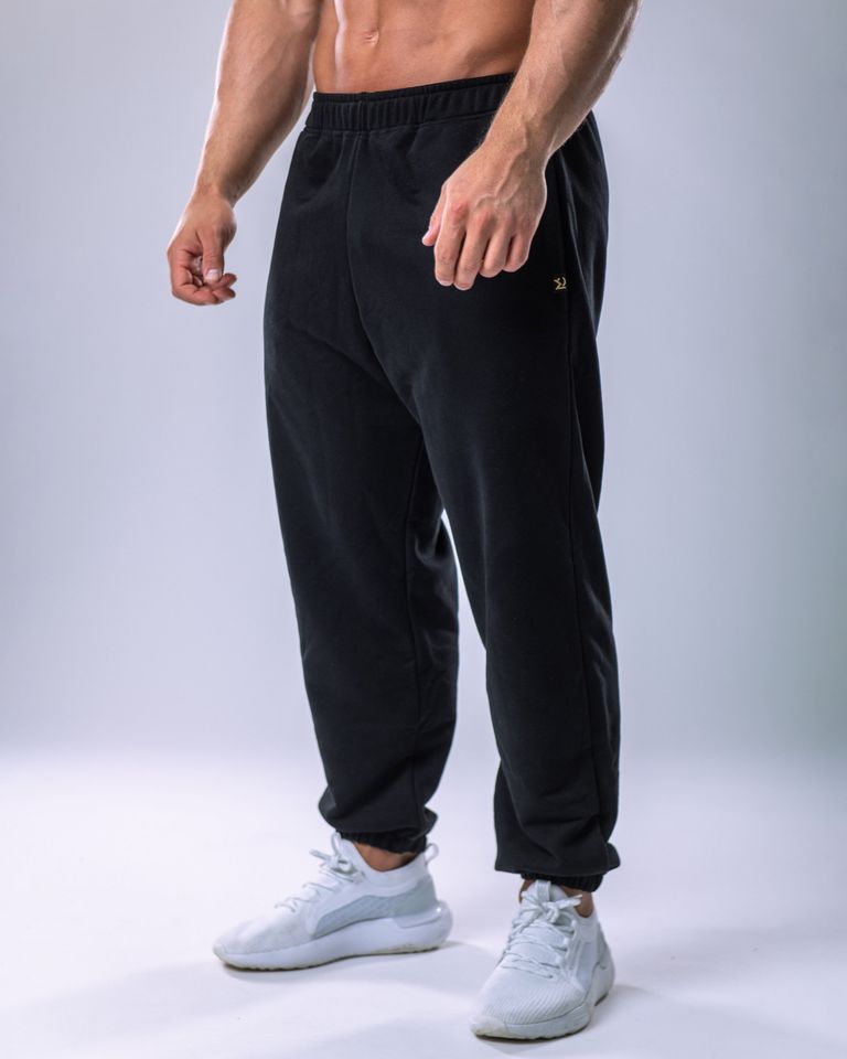 Unisex Joggers Regular Black L-0