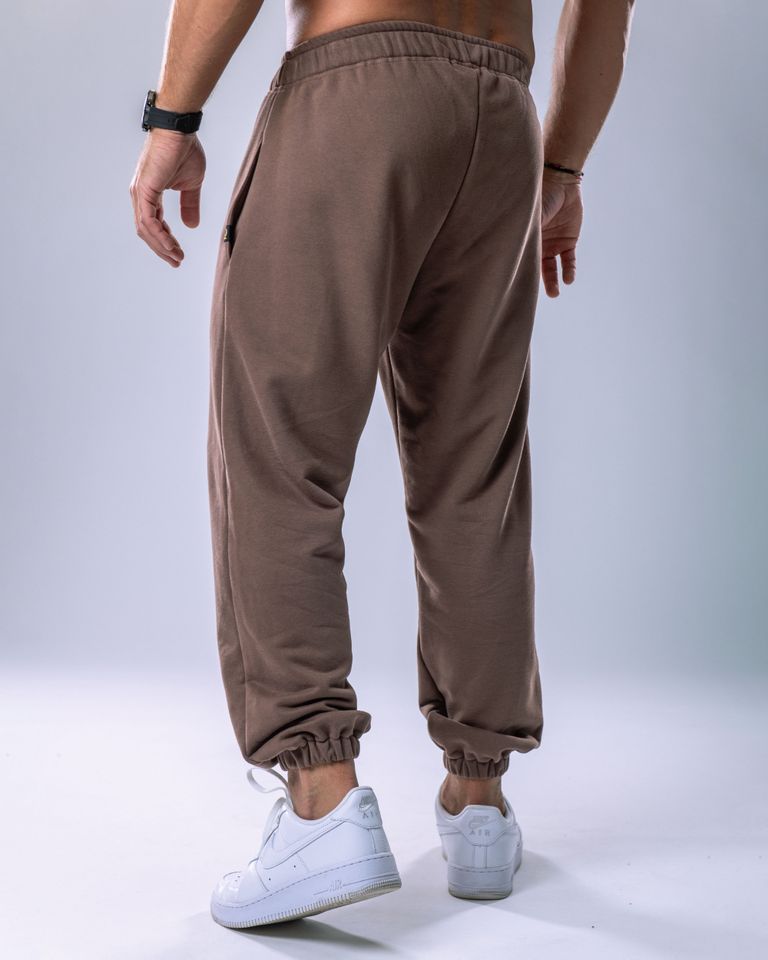 Unisex Joggers Regular Brown S-1