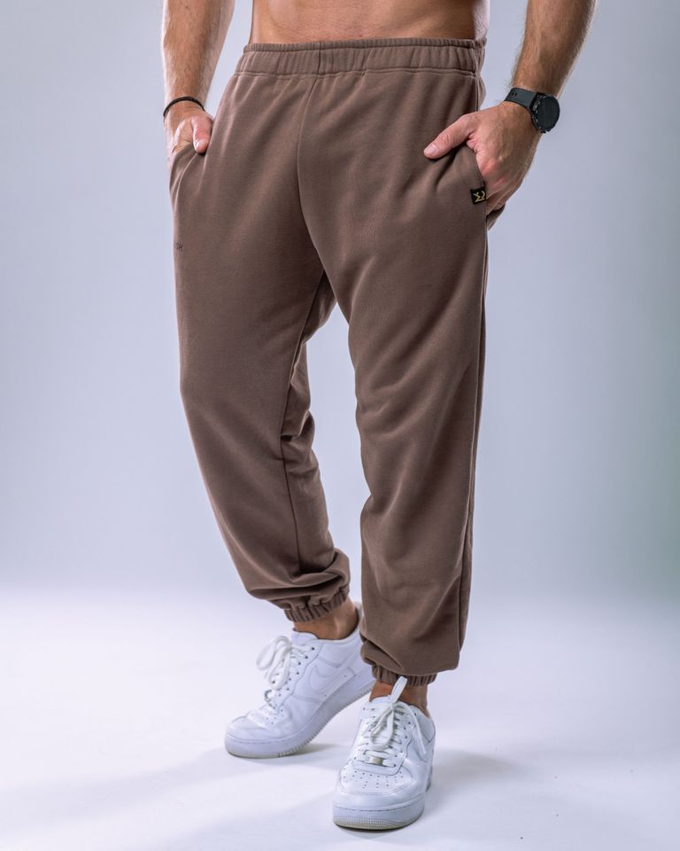 Unisex Joggers Regular Brown XL-2