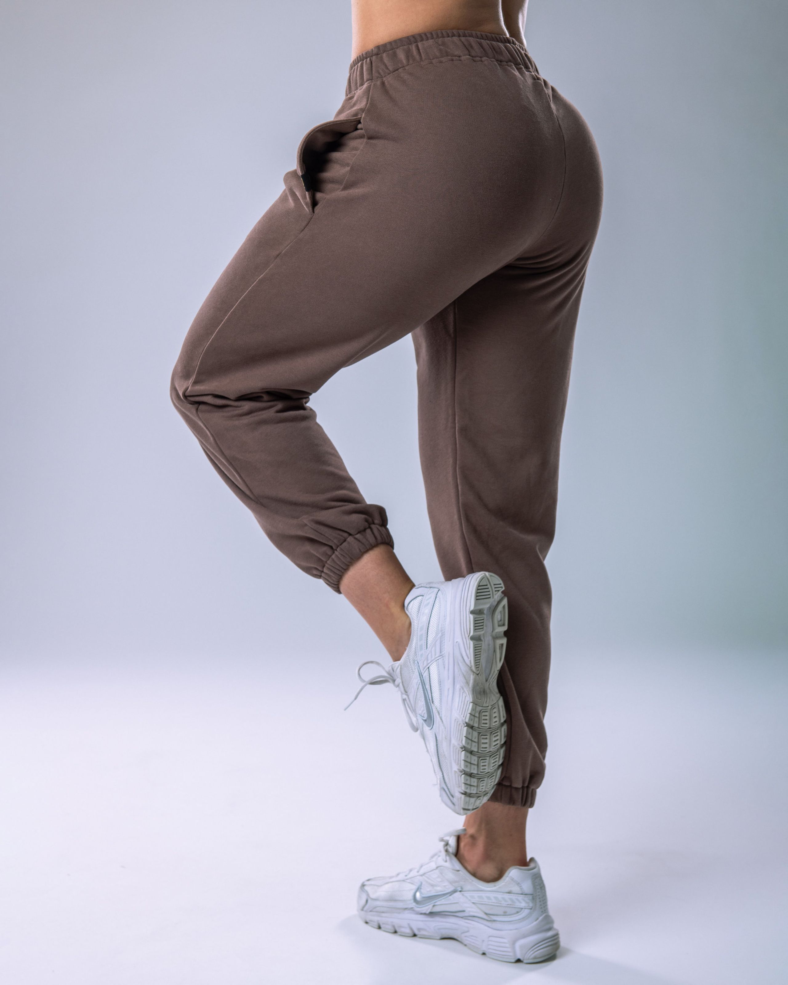 Unisex Joggers Regular Brown XL-4