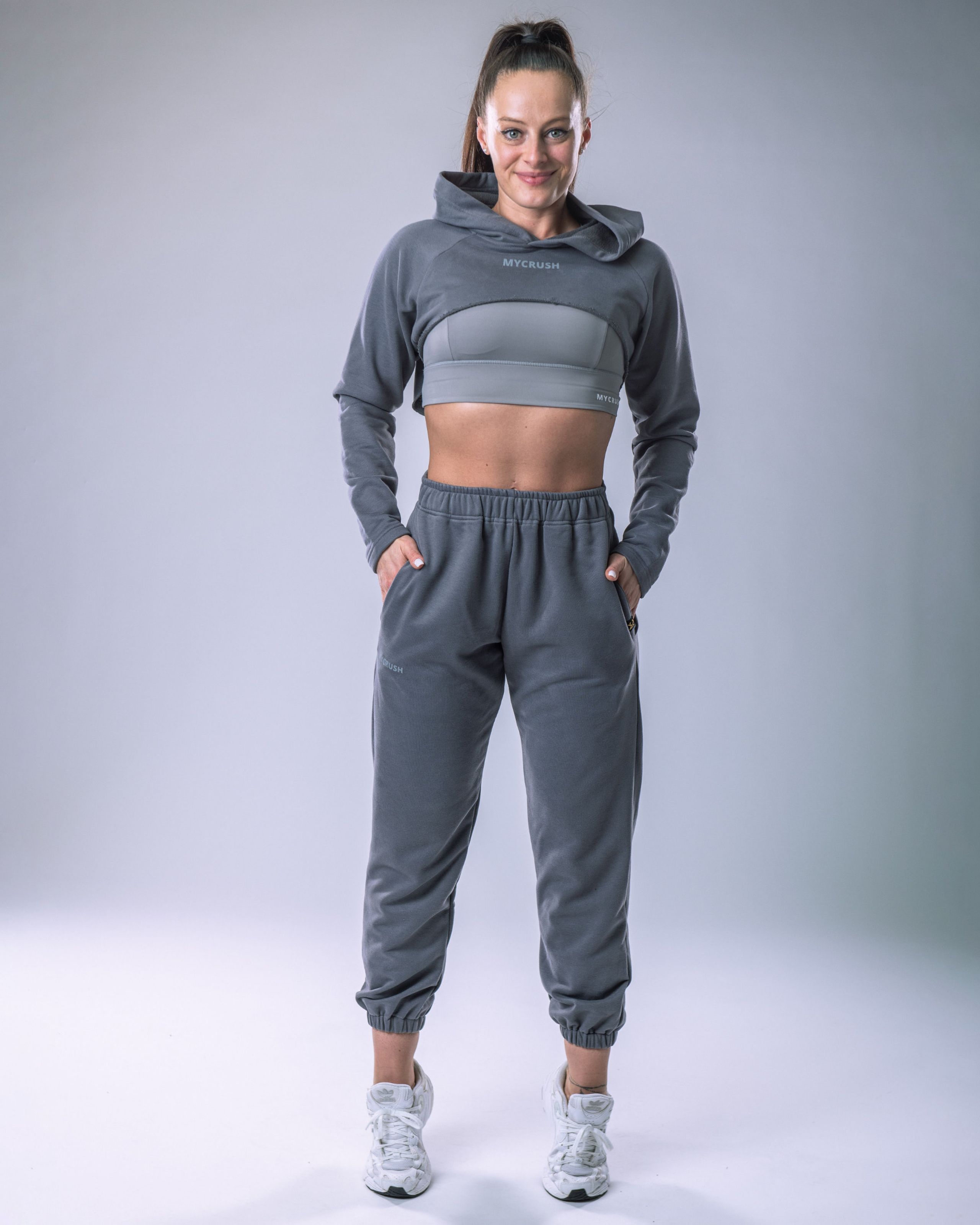 Unisex Joggers Regular Grey L-8
