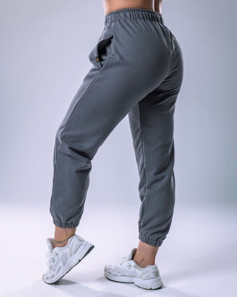 Unisex Joggers Regular Grey M-2