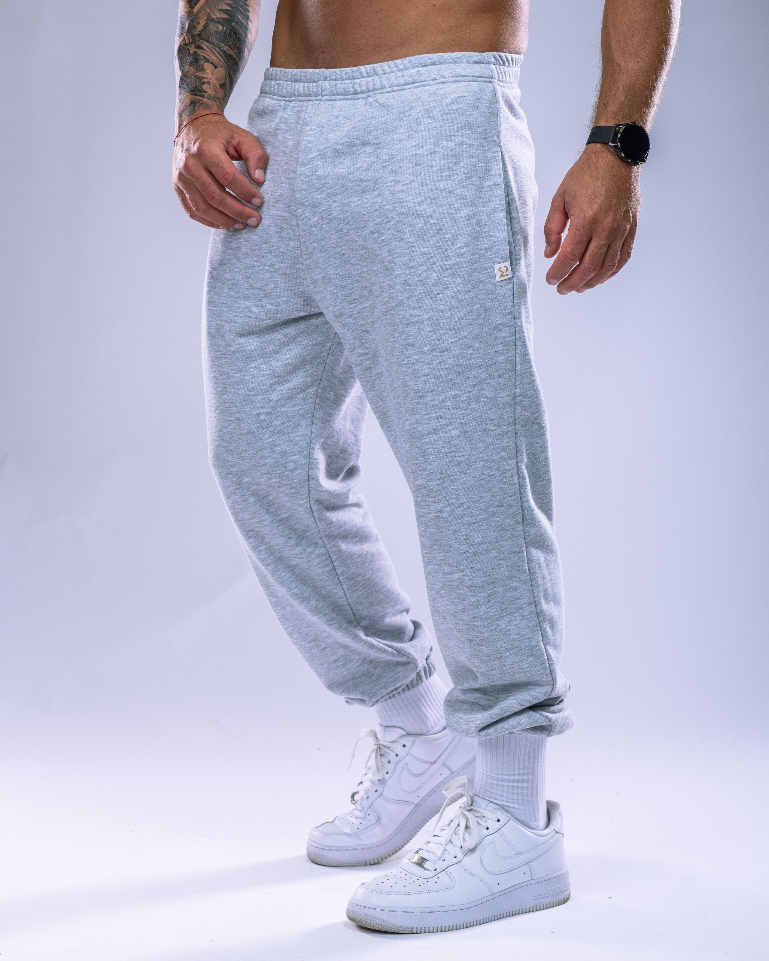 Unisex Joggers Regular Heather Grey S-10